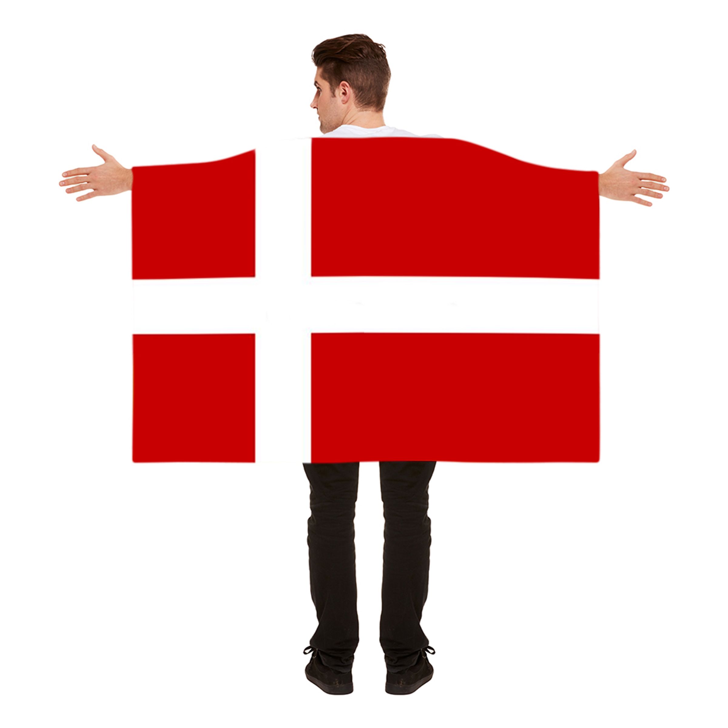 Flaggcape Danmark - One size