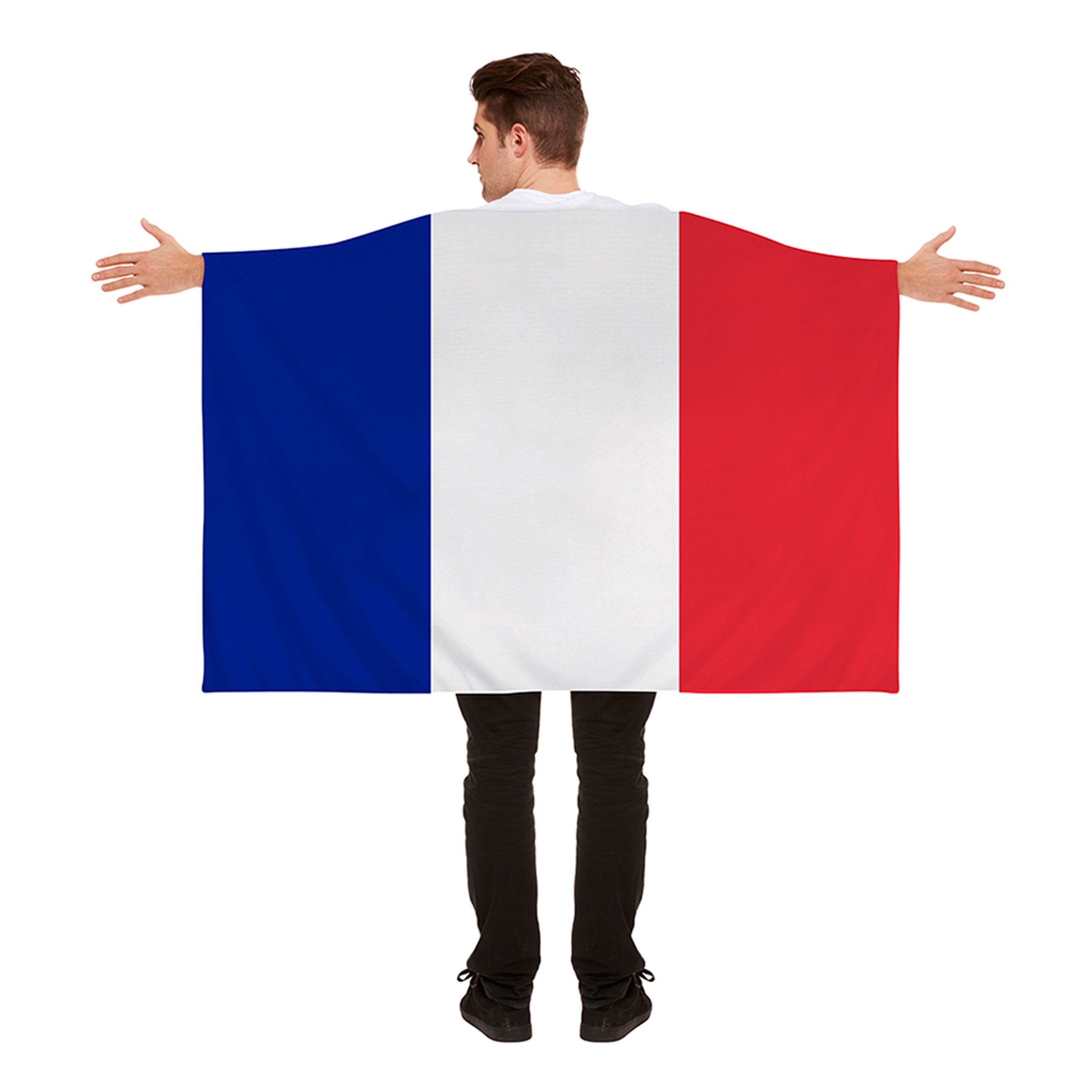 Läs mer om Flaggcape Frankrike - One size