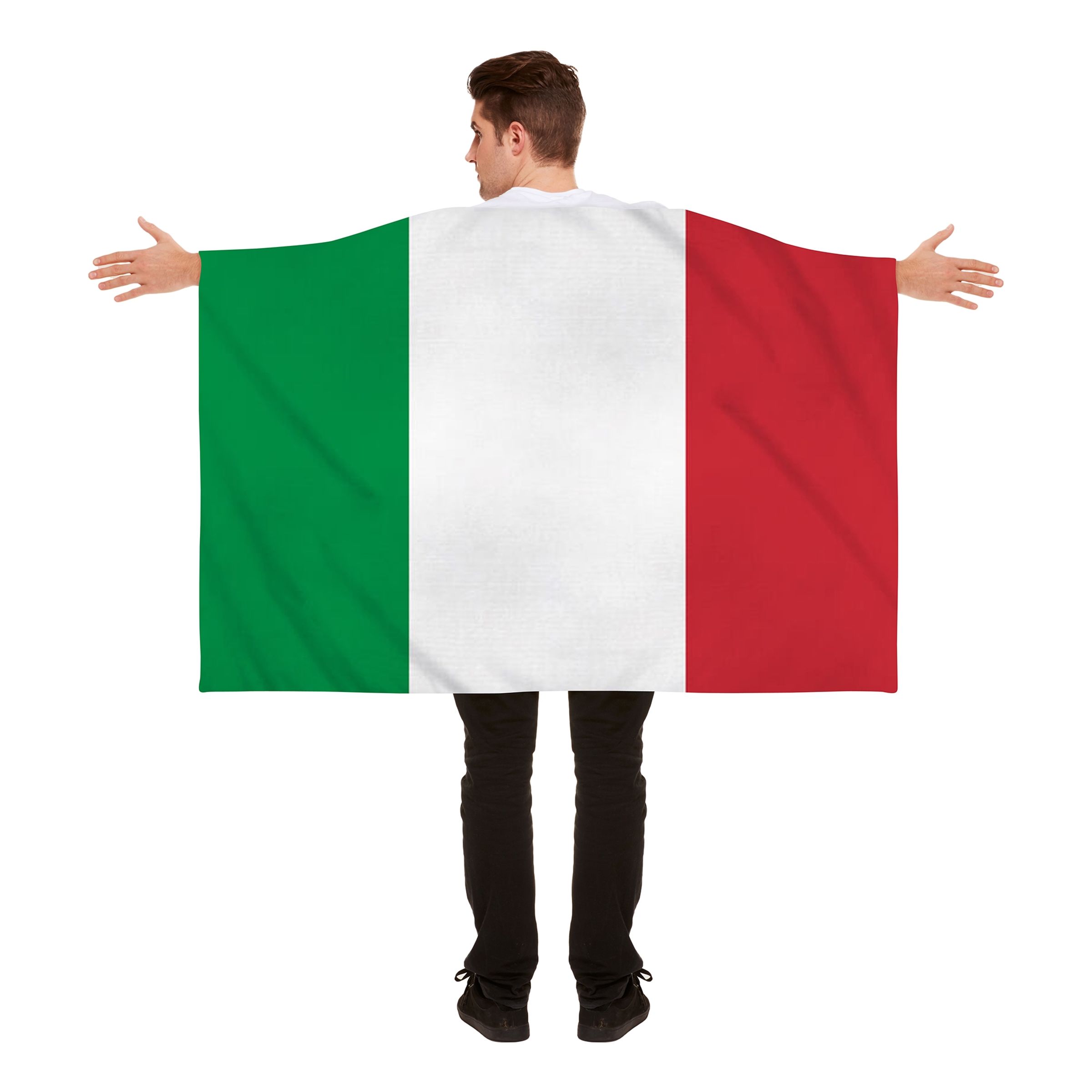 Läs mer om Flaggcape Italien - One size