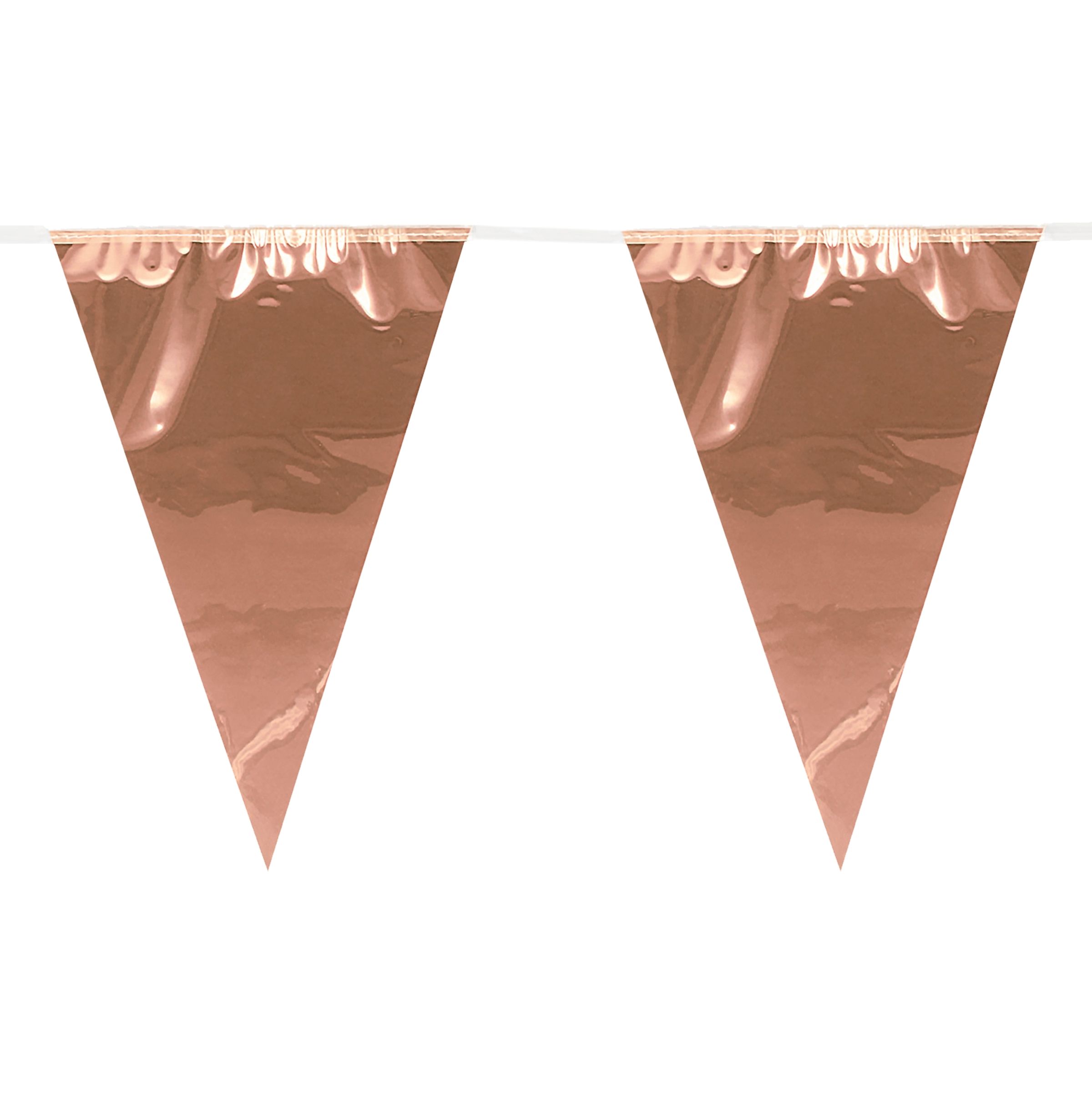 Flaggirlang Metallic Roséguld | Hem//Festartiklar//Girlanger//festdekoration | PartyOutlet