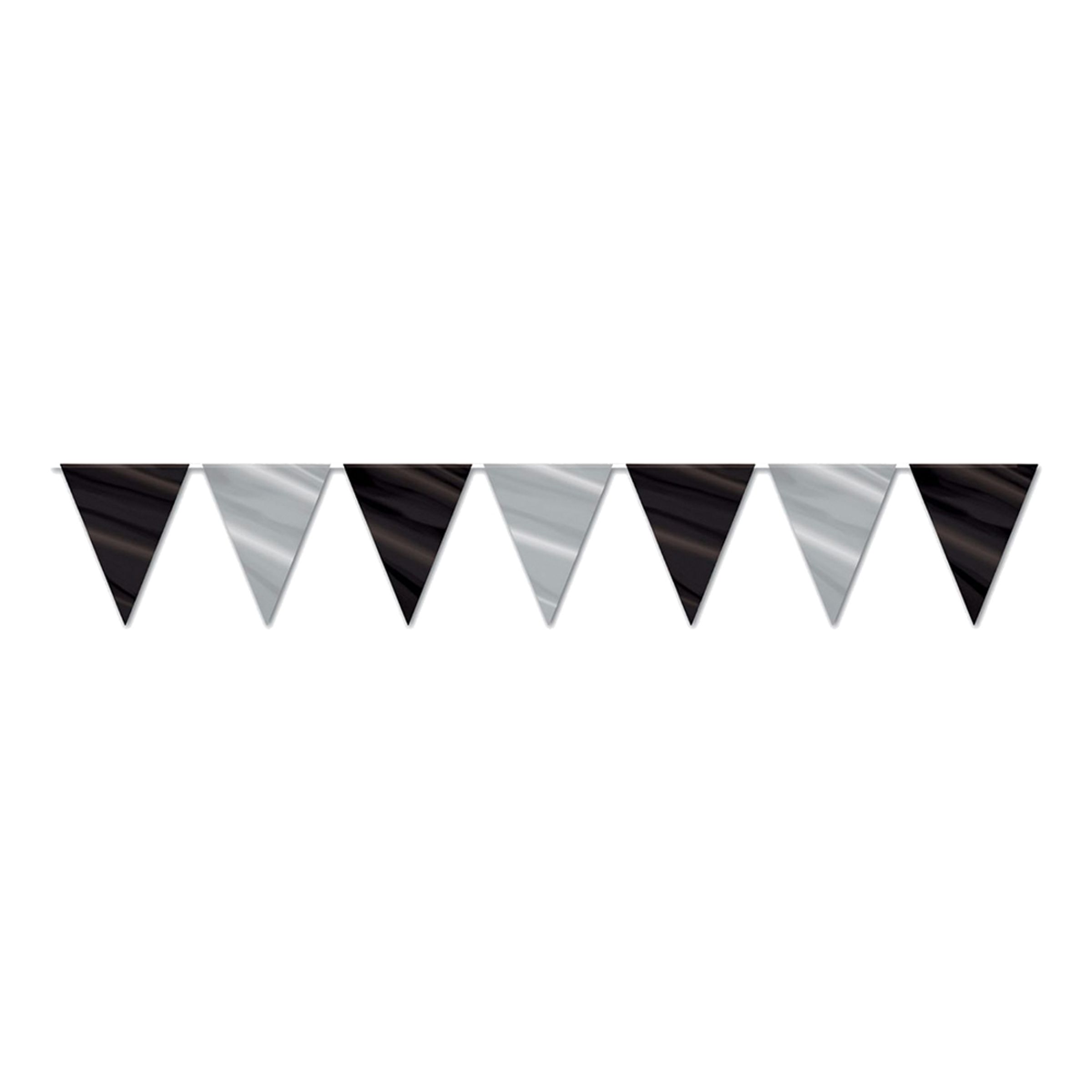 Flaggirlang Svart/Silver