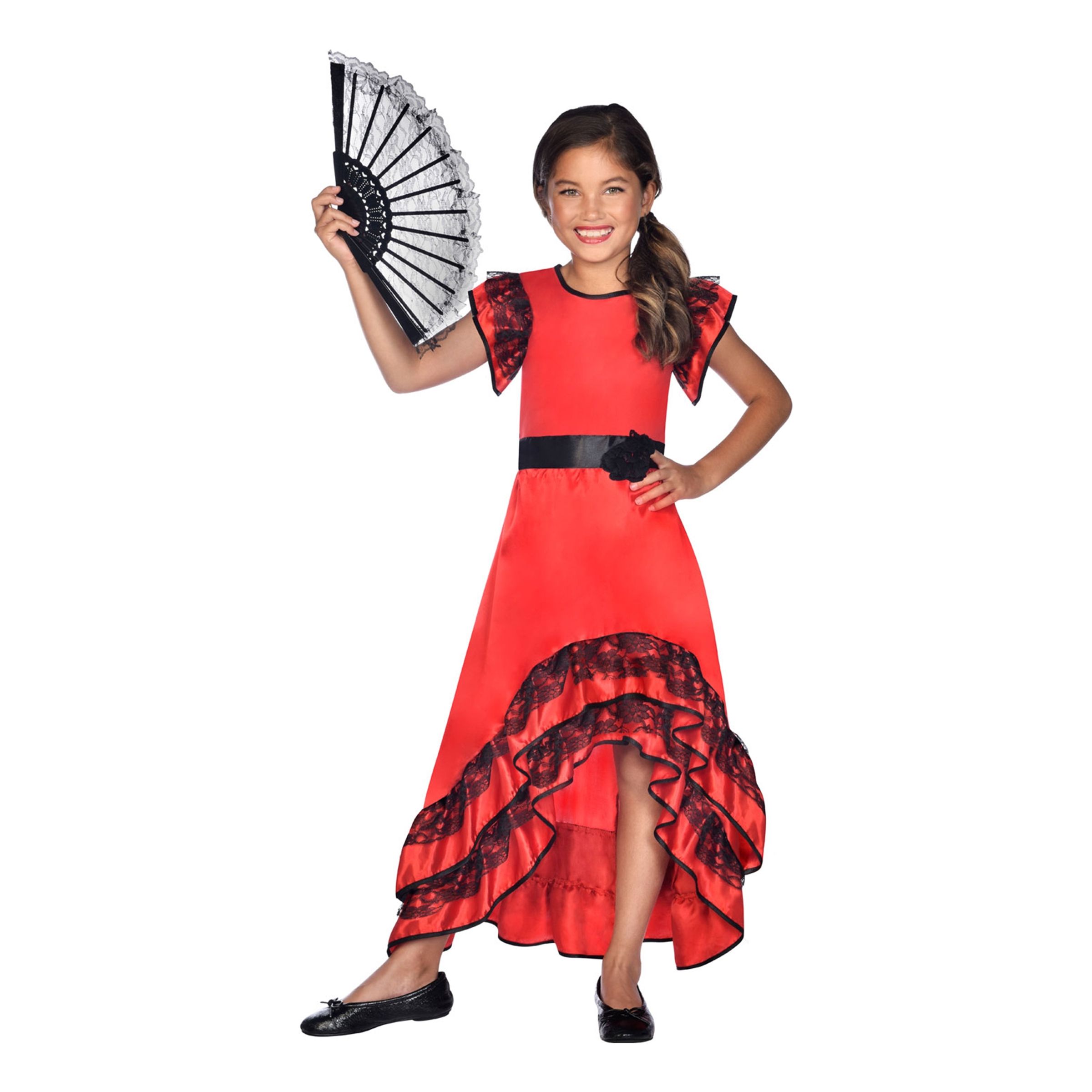 Läs mer om Flamenco Dansare Barn Maskeraddräkt - Small