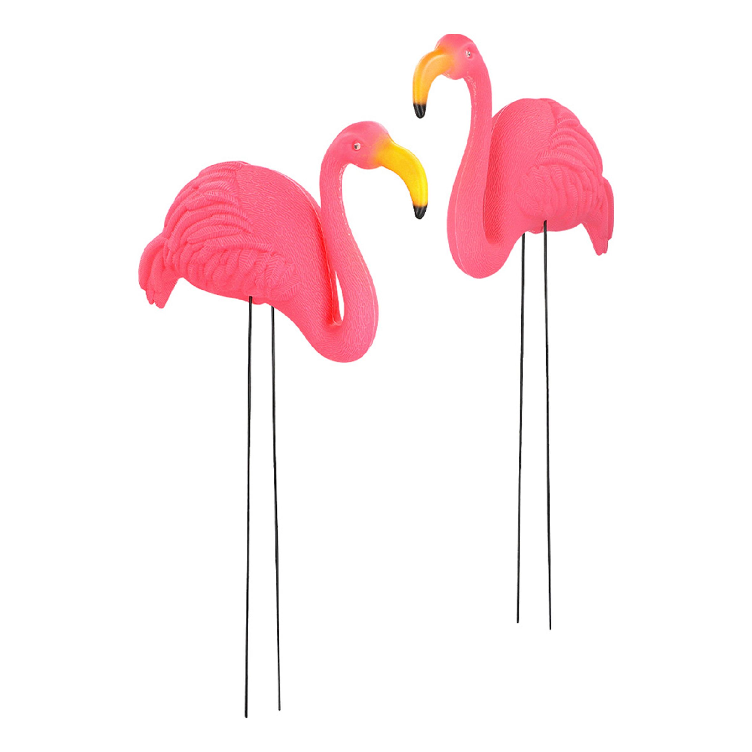 Flamingos Trädgårdsdekoration