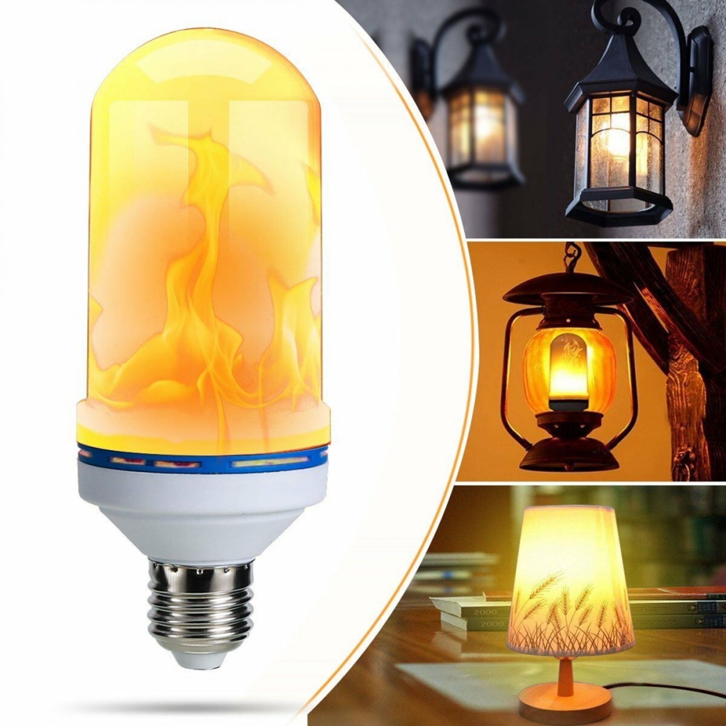 Läs mer om Flammande LED-lampa - E27-sockel