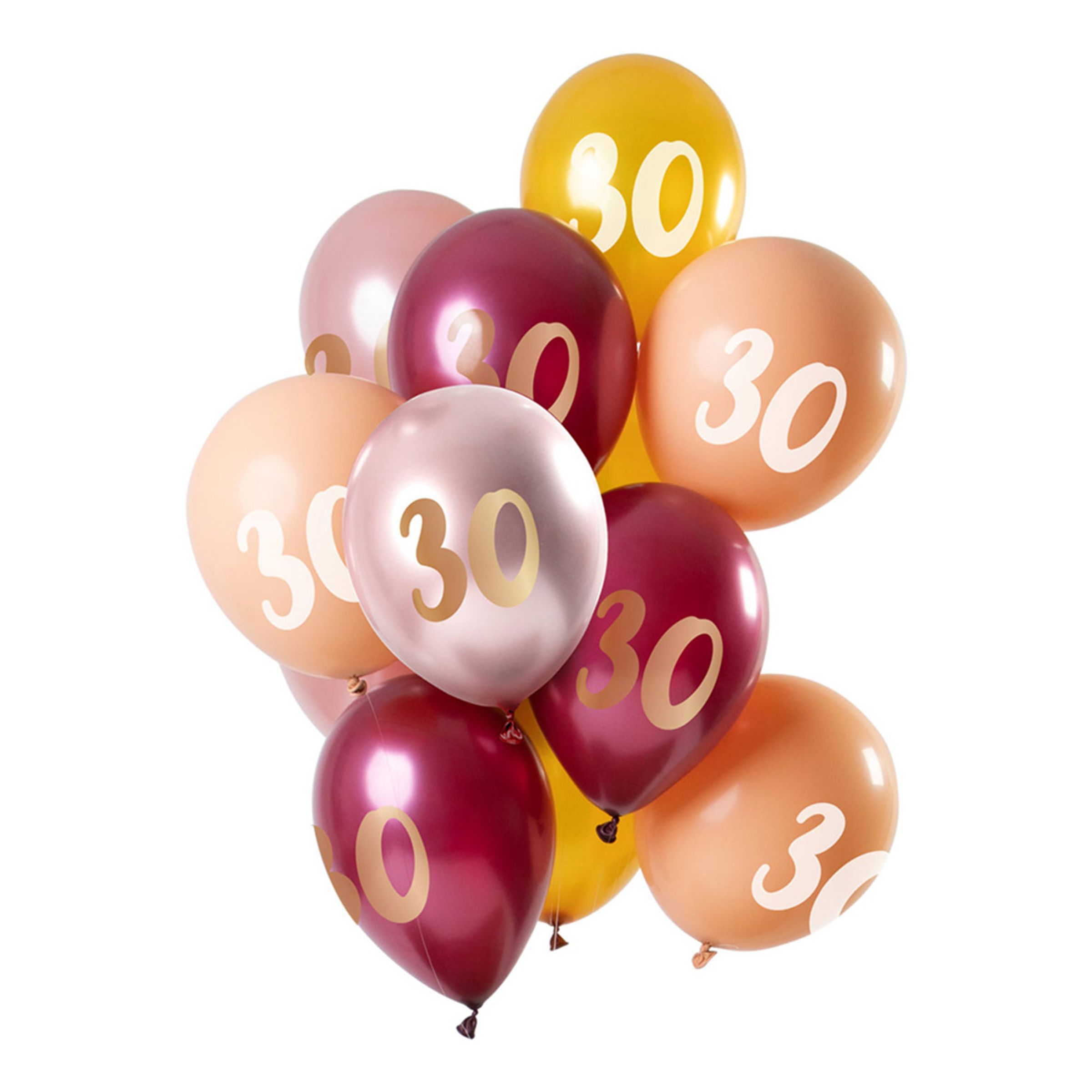 Läs mer om Latexballonger 30 Krom Flerfärgad - 12-pack