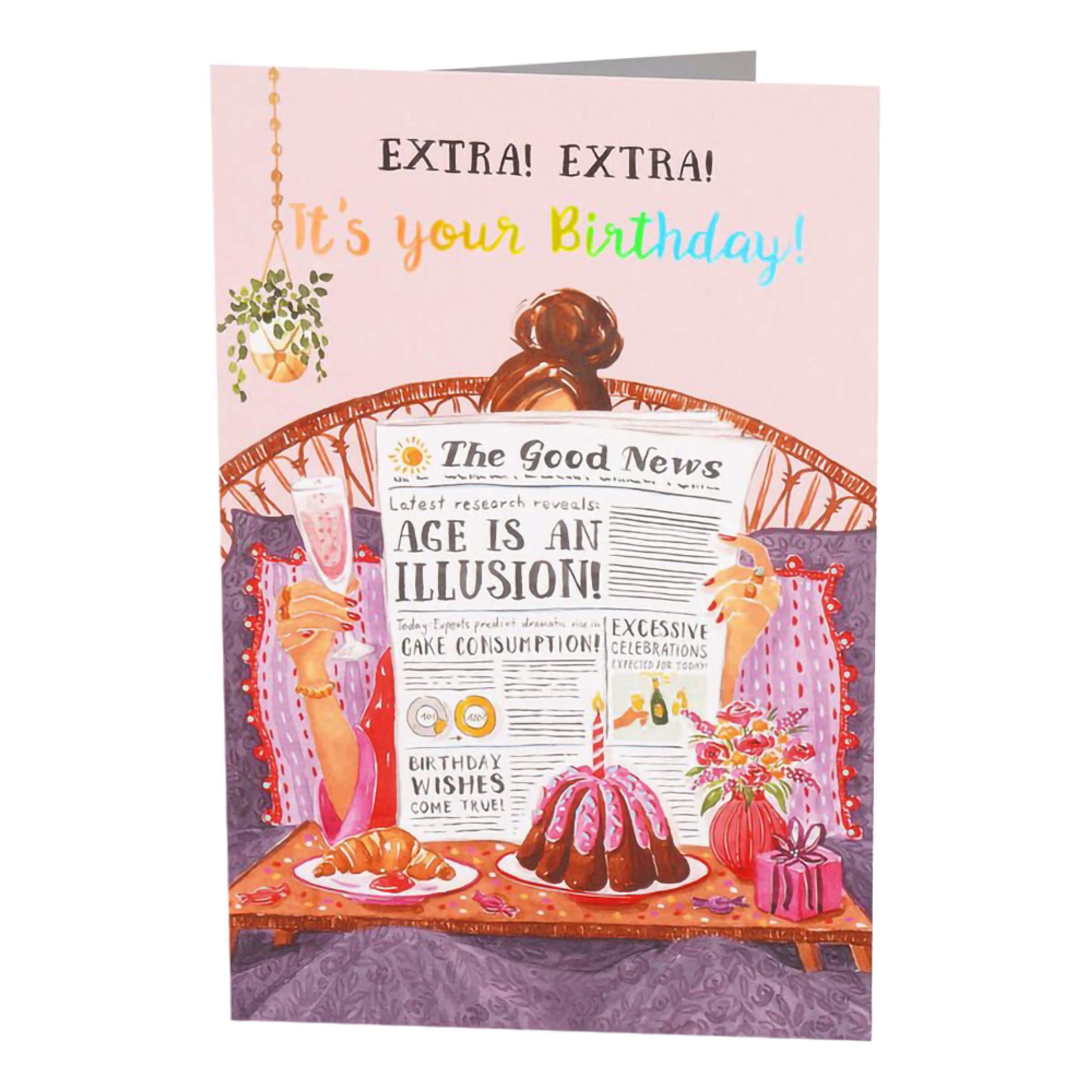 Födelsedagskort Birthday Newspaper | Hem - Festartiklar - Hälsningskort - Grattiskort & Födelsedagskort | Pryloteket