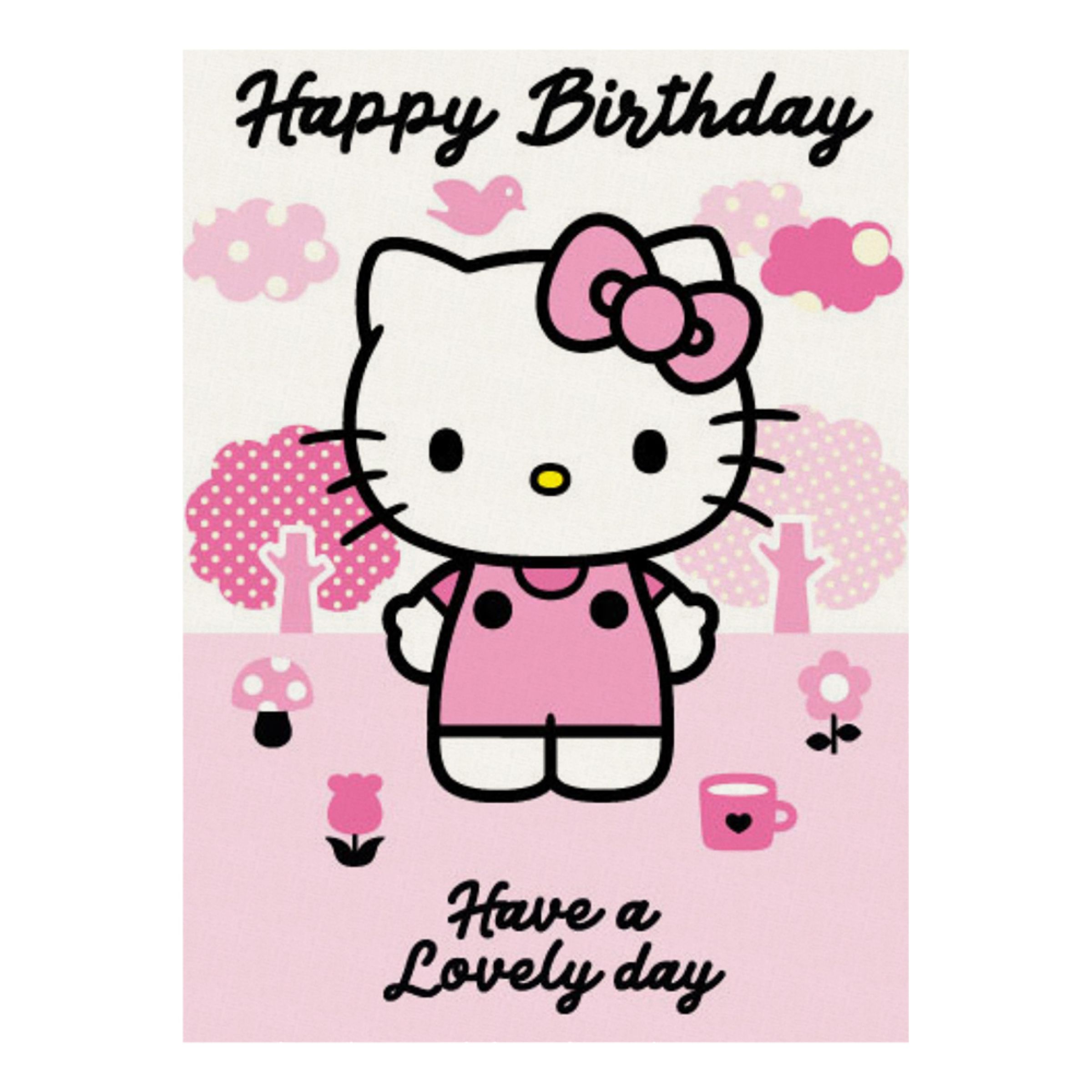 Födelsedagskort Lovely Day Hello Kitty | Hem - Teman - Varumärken - Hello Kitty | Pryloteket