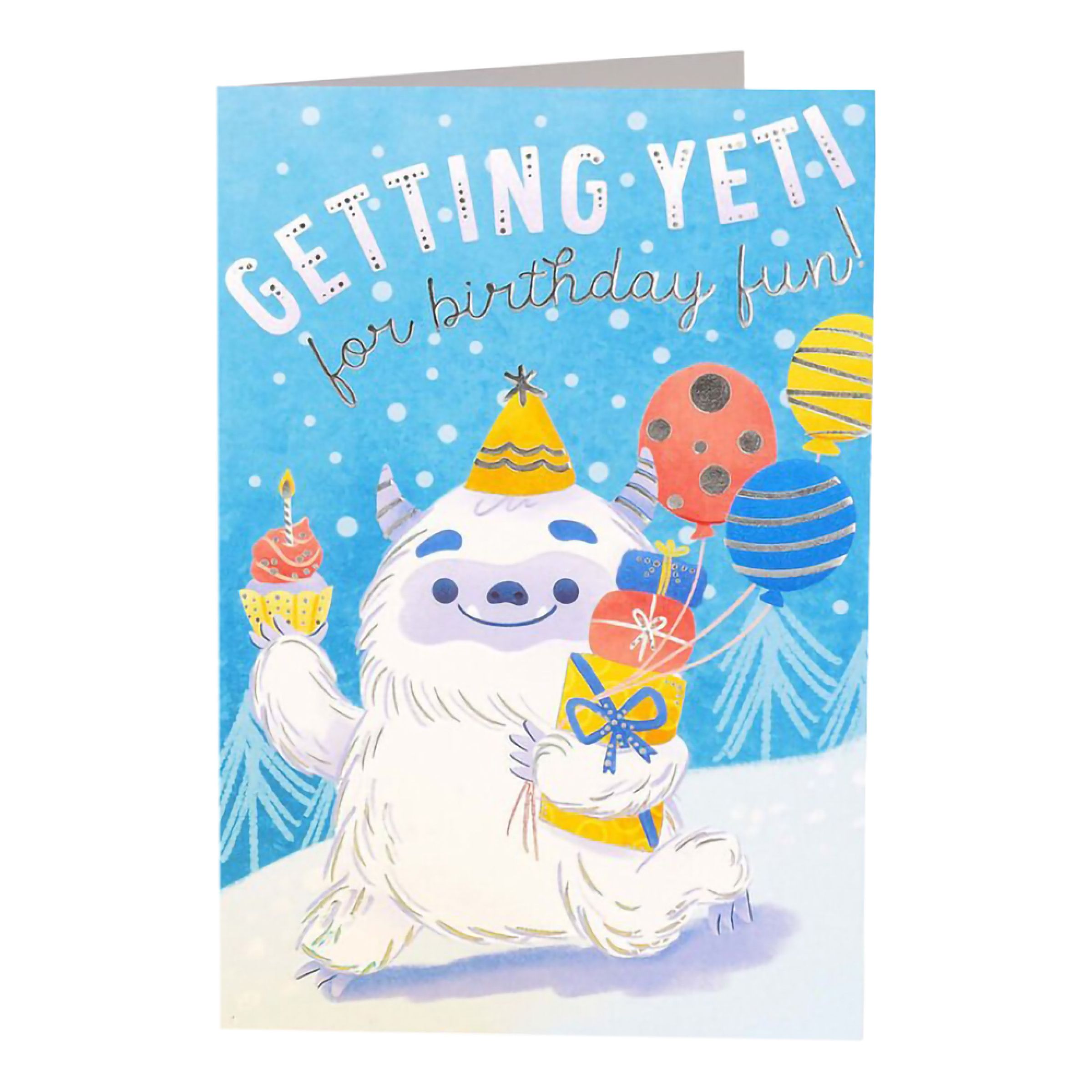 Födelsedagskort Yeti Birthday | Hem - Festartiklar - Hälsningskort - Grattiskort & Födelsedagskort | Maskeradspecialisten