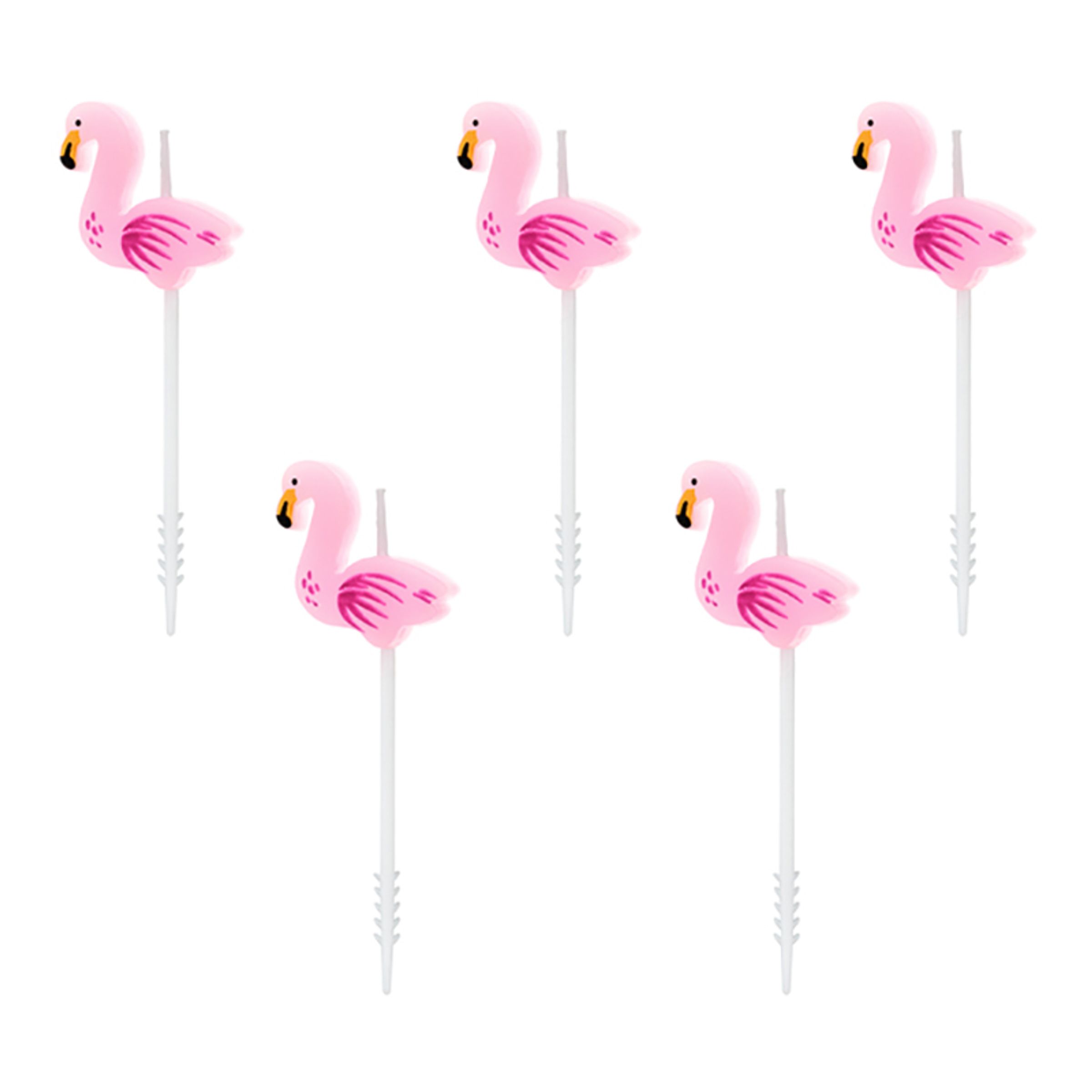 Läs mer om Födelsedagsljus Flamingo - 5-pack
