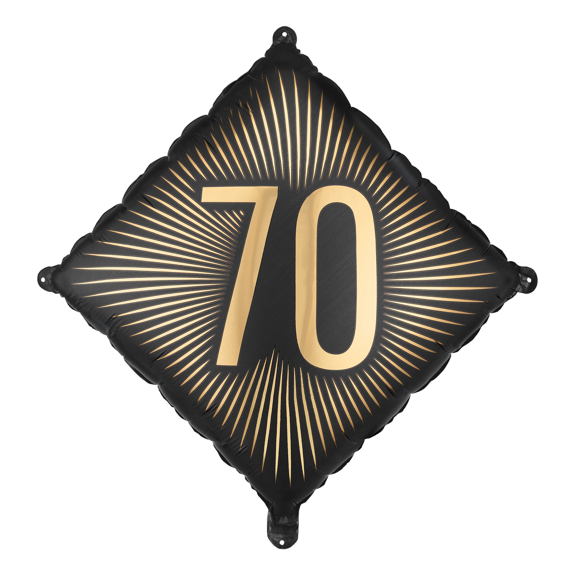 Folieballon 70 Sort/Guld