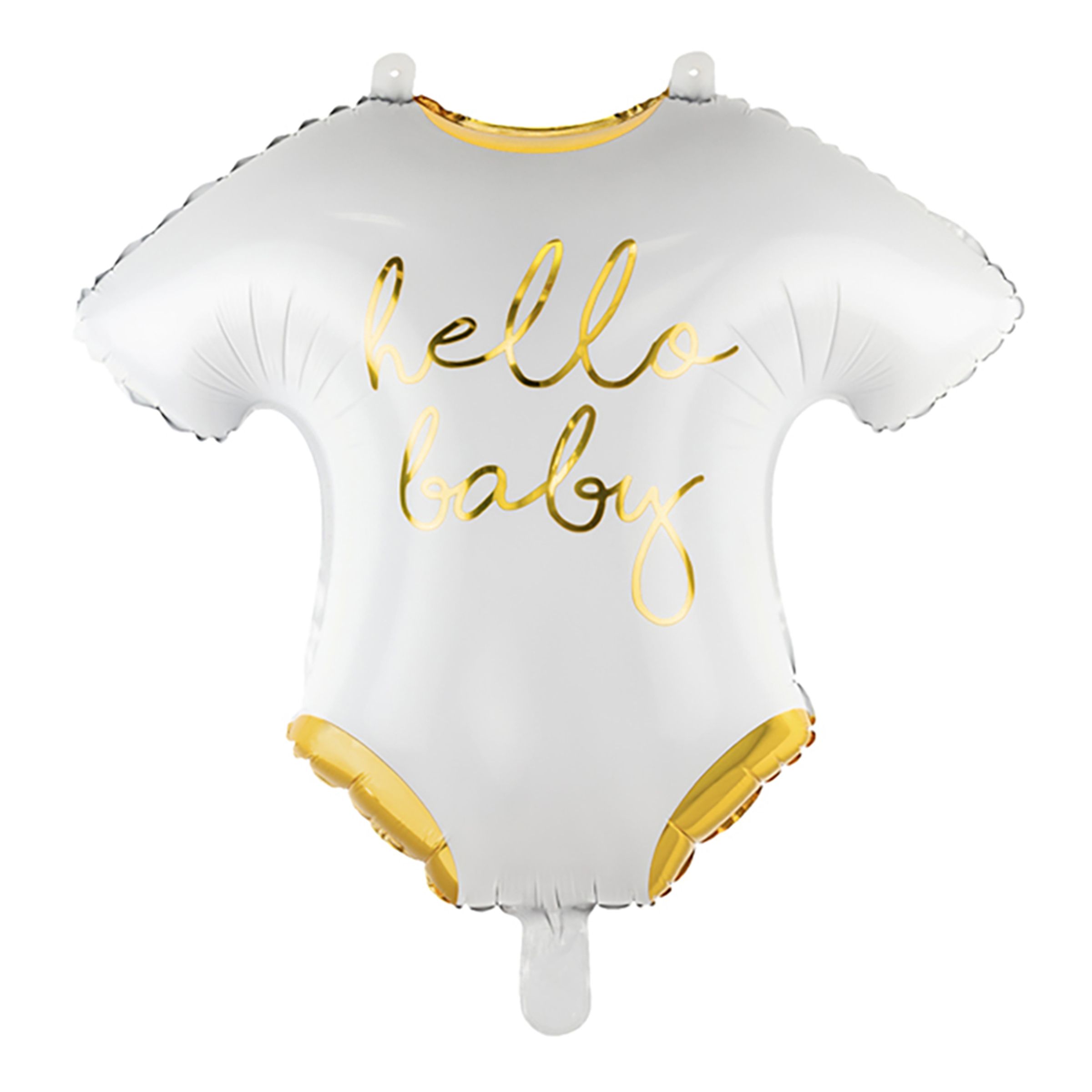 Läs mer om Folieballong Baby Body Vit/Guld - 1-pack