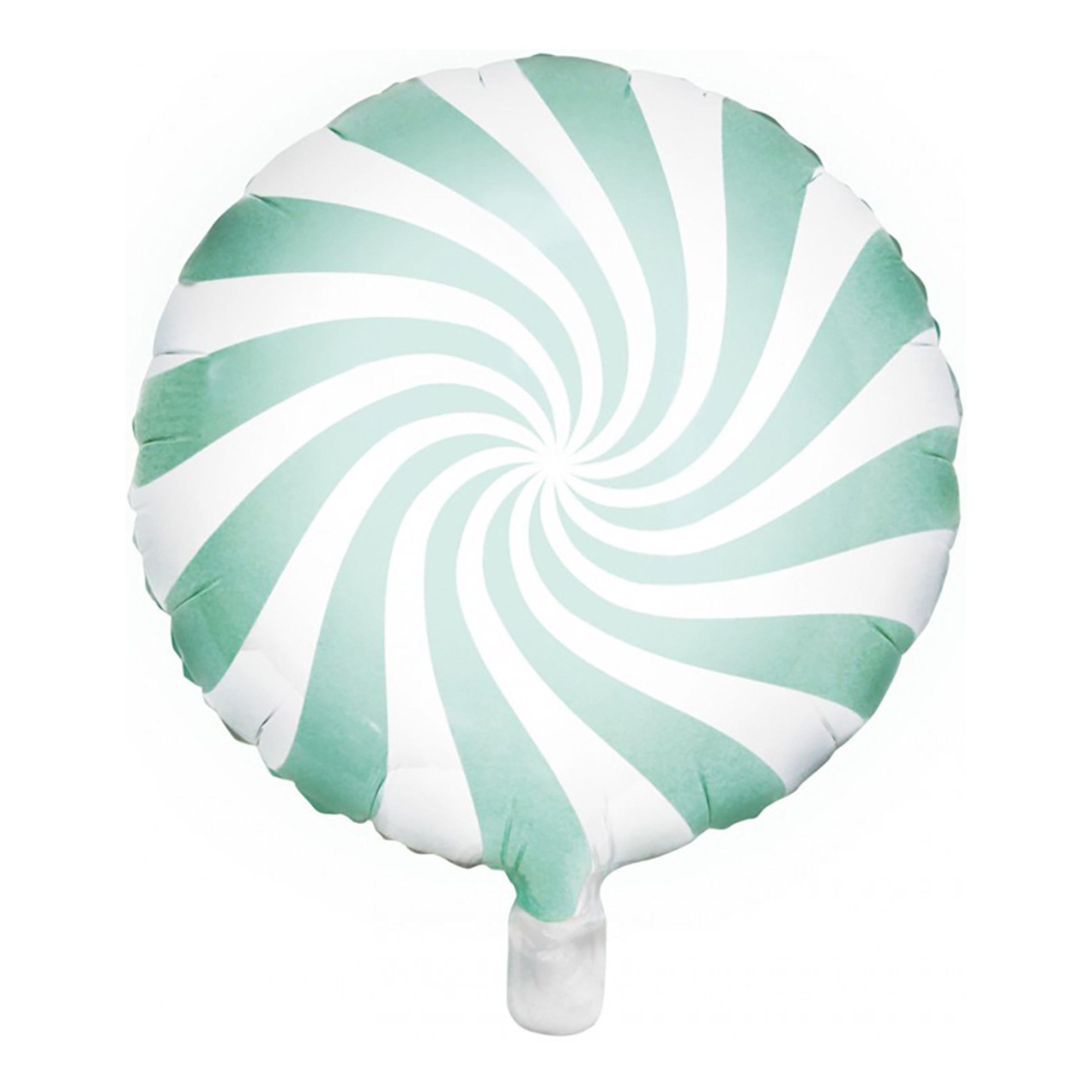 Vit/Mintgrön Folieballong Candy - 35 cm