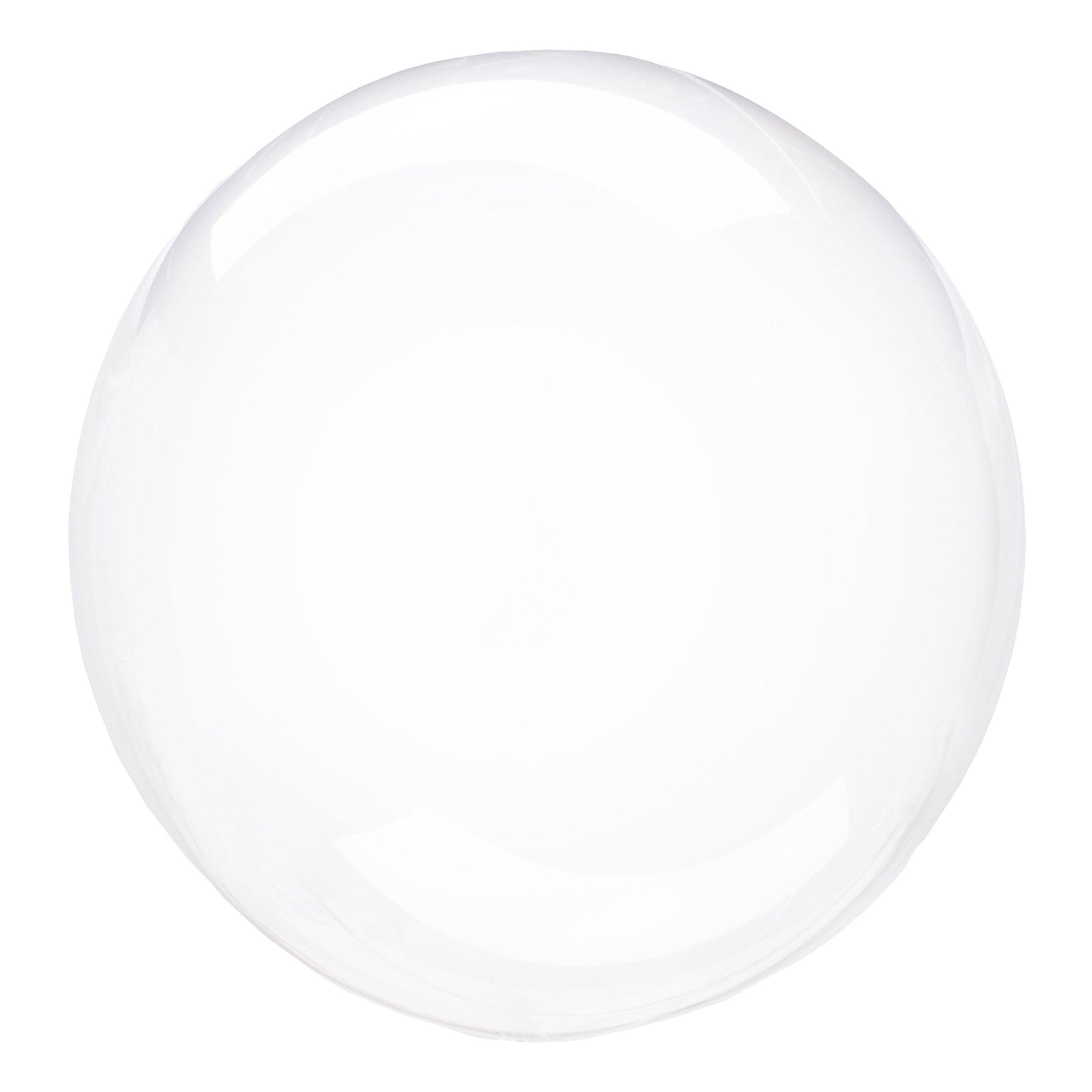 Läs mer om Folieballong Crystal Clear Rund Transparent