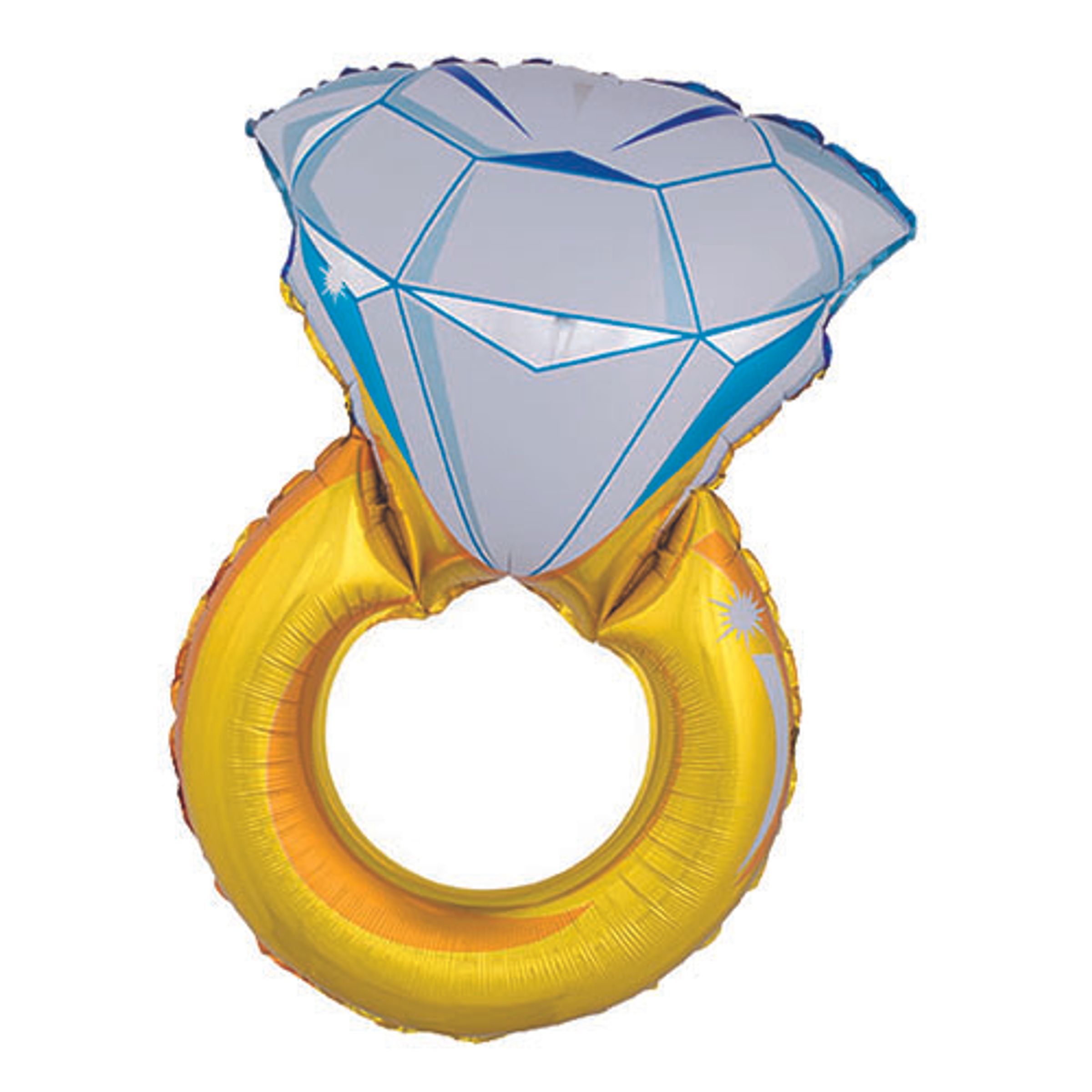 Läs mer om Folieballong Diamantring