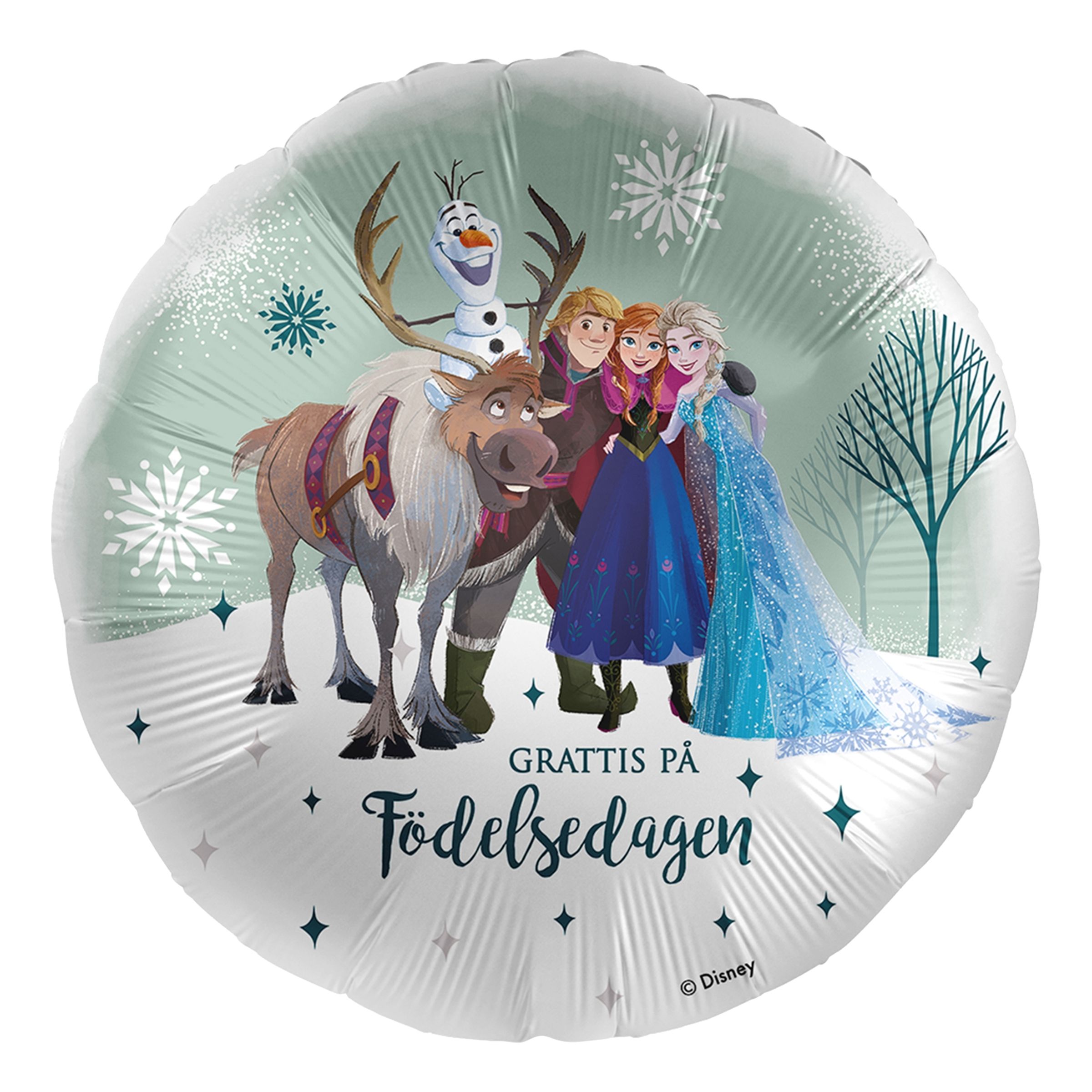 Läs mer om Folieballong Disney Happy Frozen Födelsedag