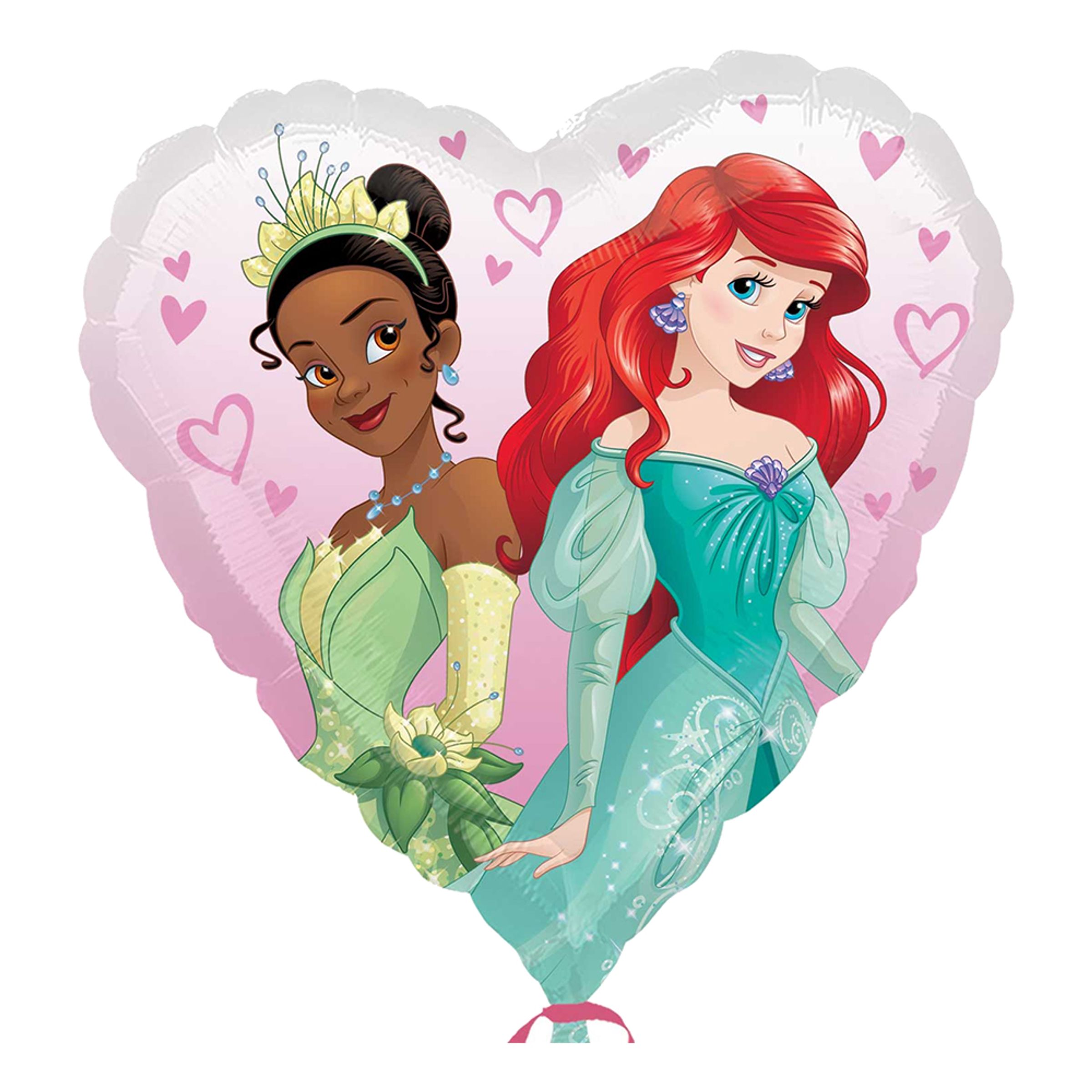 Läs mer om Folieballong Disneyprinsessor Hjärta - 1-pack