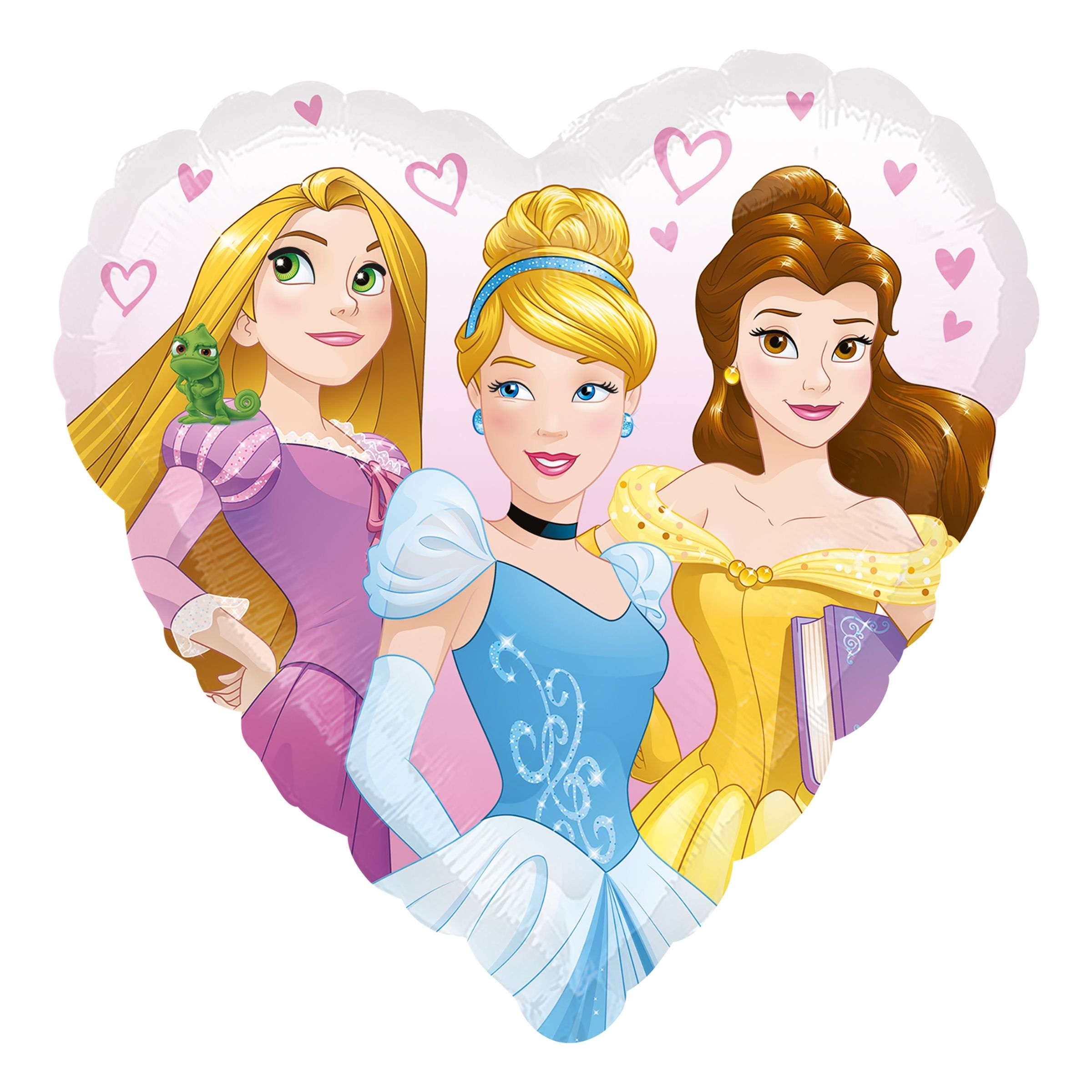Folieballong Disneyprinsessor Hjärta