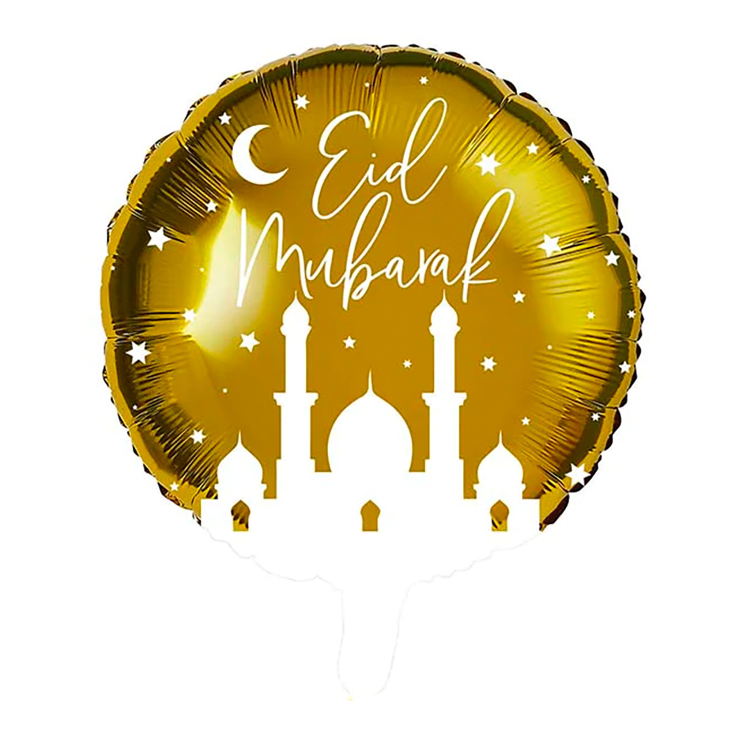 Folieballong Eid Mubarak Guld | Hem//Festartiklar//Ballonger//Folieballonger | PartyOutlet