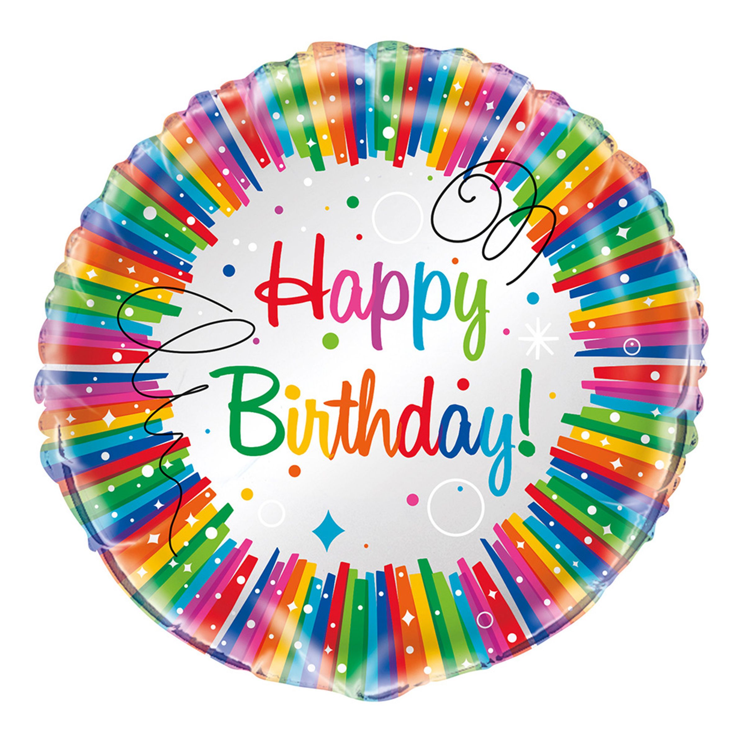 Läs mer om Folieballong Födelsedag Regnbåge
