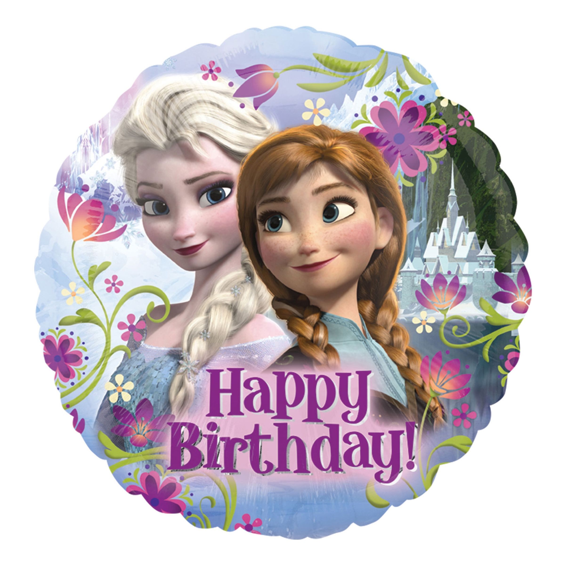 Folieballong Frost/Frozen 2 Happy Birthday