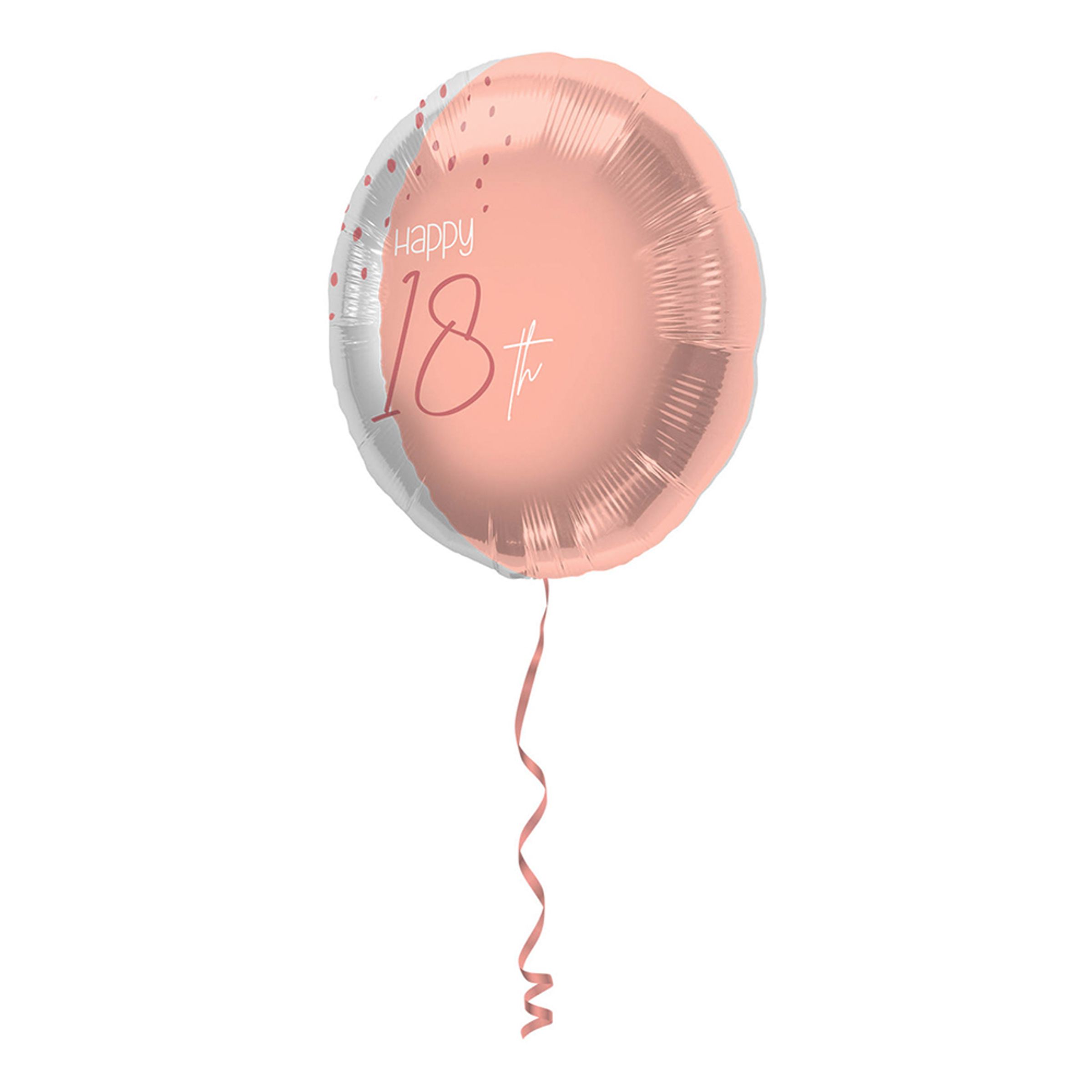 Folieballong Happy 18th Lush Blush