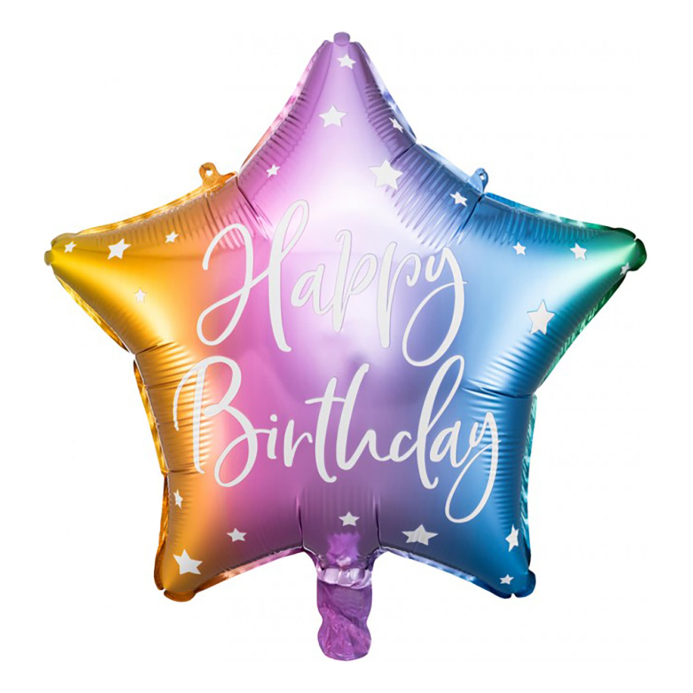 Läs mer om Folieballong Happy Birthday - 40 cm