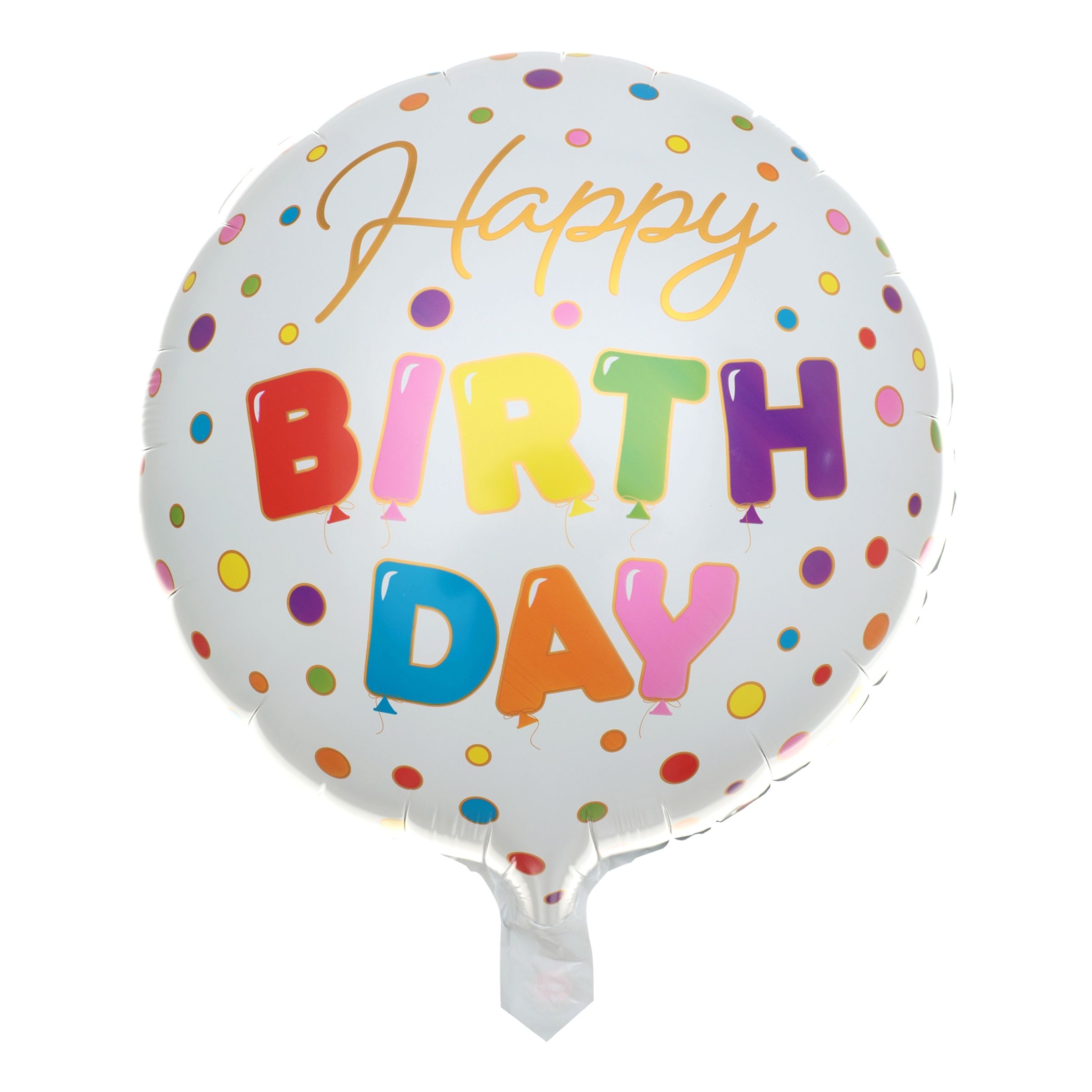 Läs mer om Folieballong Happy Birthday