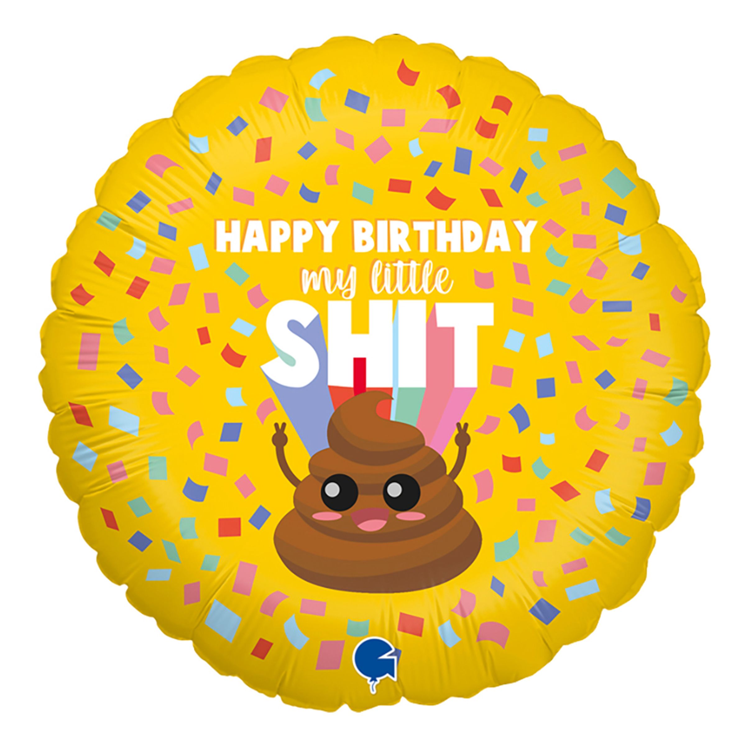Folieballong Happy Birthday My Little Shit