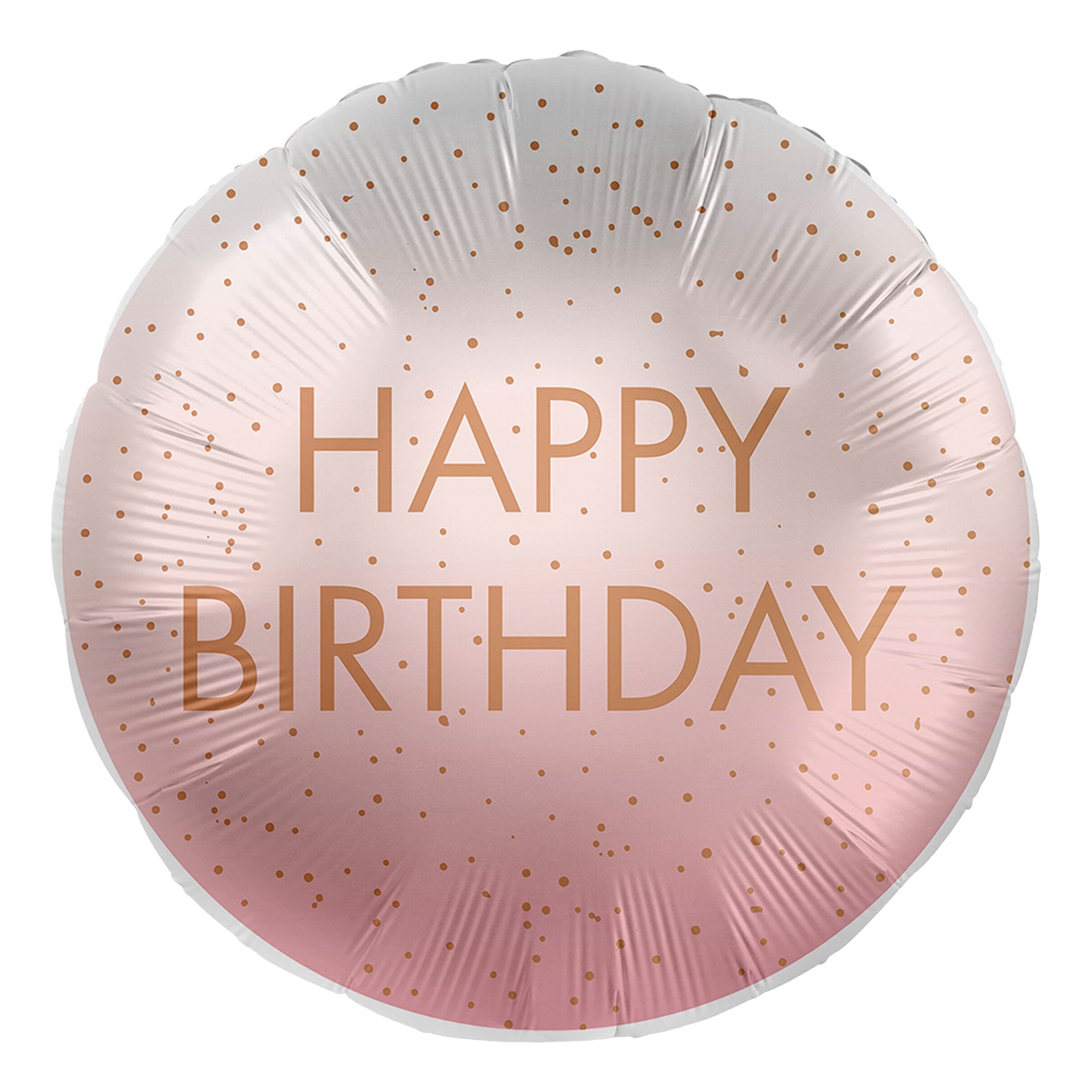 Läs mer om Folieballong Happy Birthday Rosé/Rosa