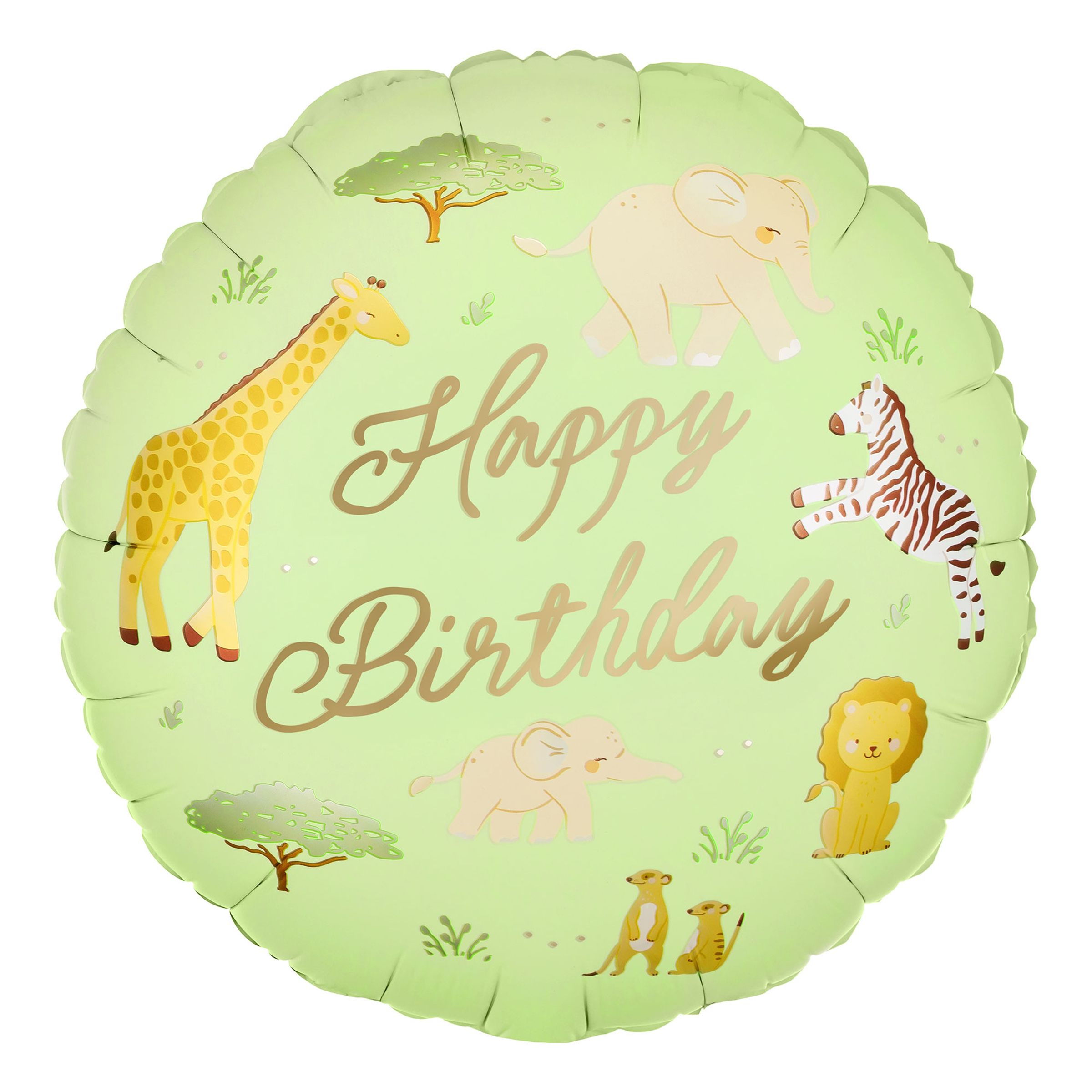 Folieballong Happy Birthday Safari Party | Hem - Festartiklar - Ballonger - Folieballonger | Pryloteket