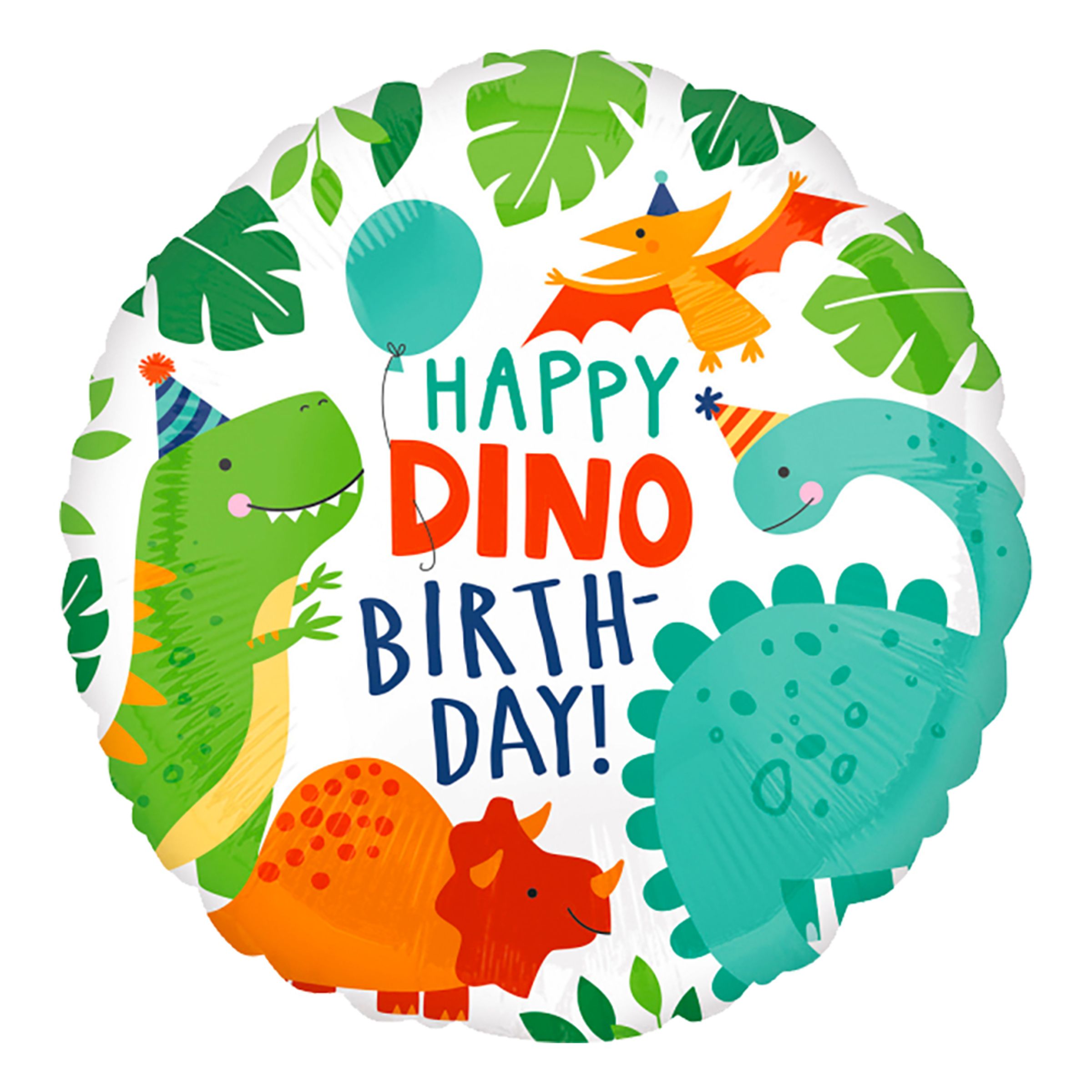 Läs mer om Folieballong Happy Dino Birthday