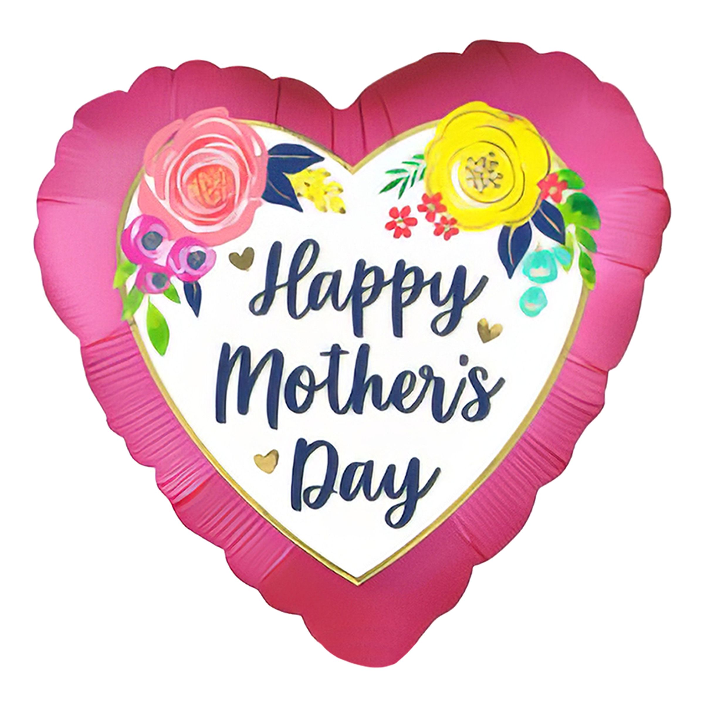 Läs mer om Folieballong Happy Mothers Day på Pinne