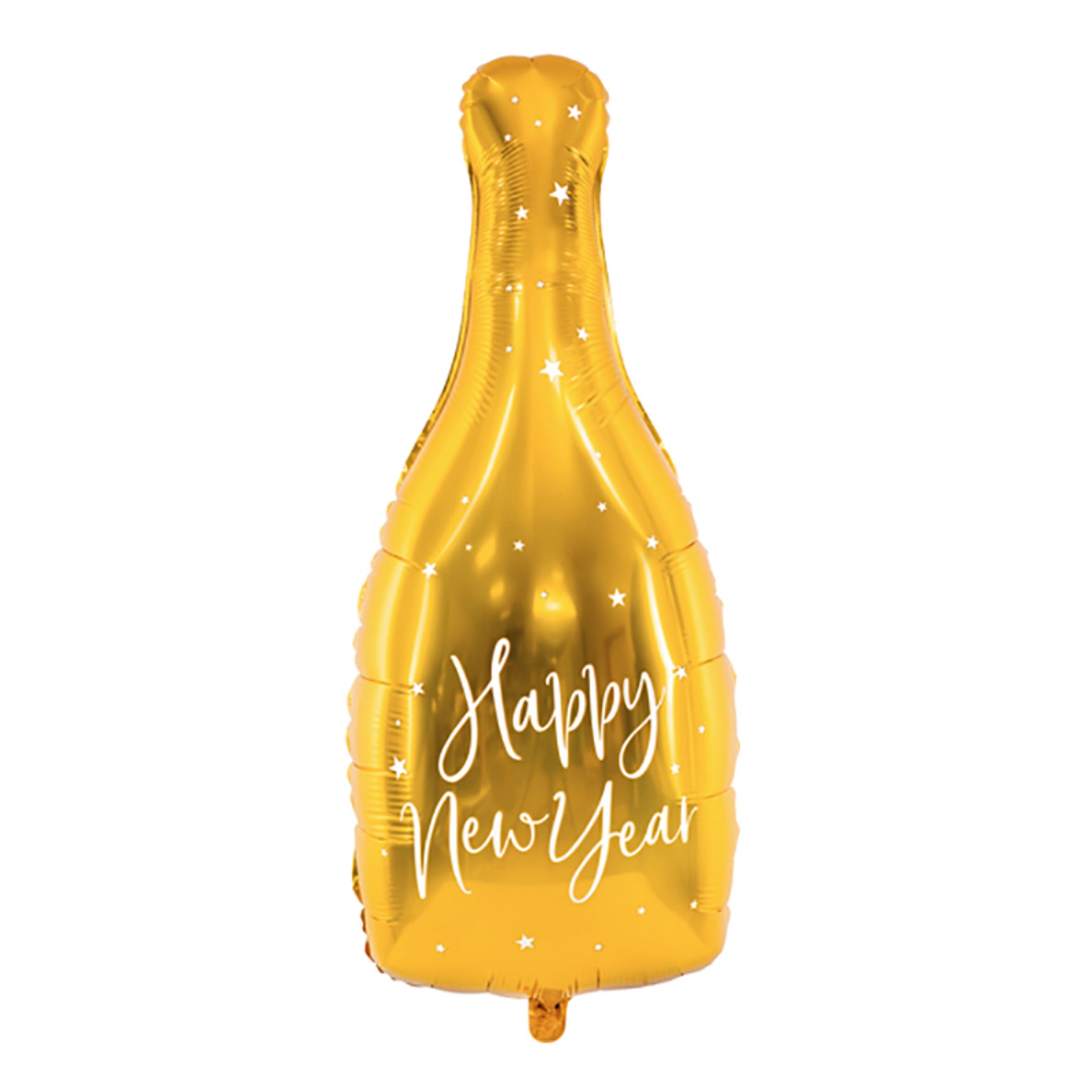 Läs mer om Folieballong Happy New Year Flaska Guld
