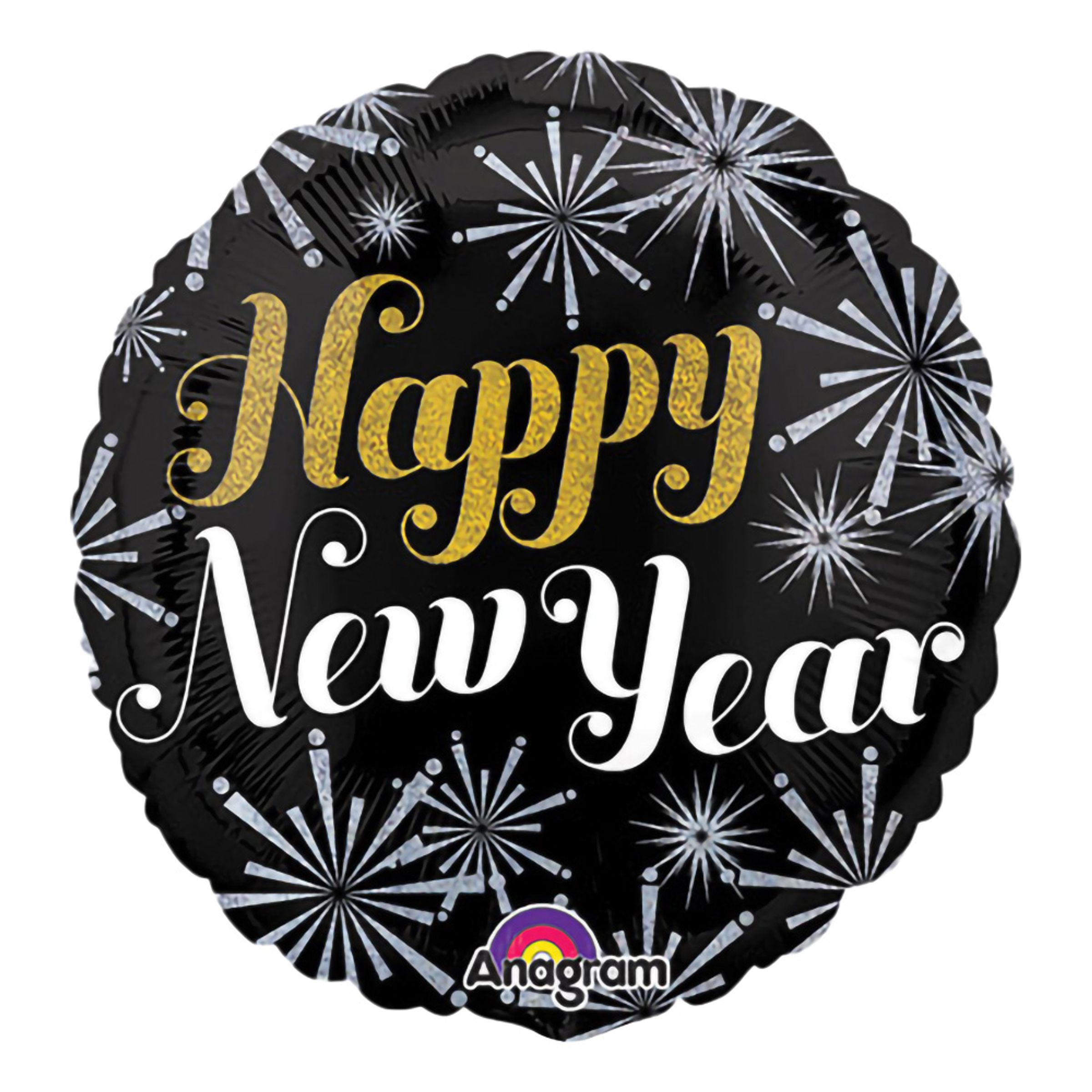 Folieballong Happy New Year Rund | Hem//Festartiklar//Ballonger//Folieballonger | PartyOutlet