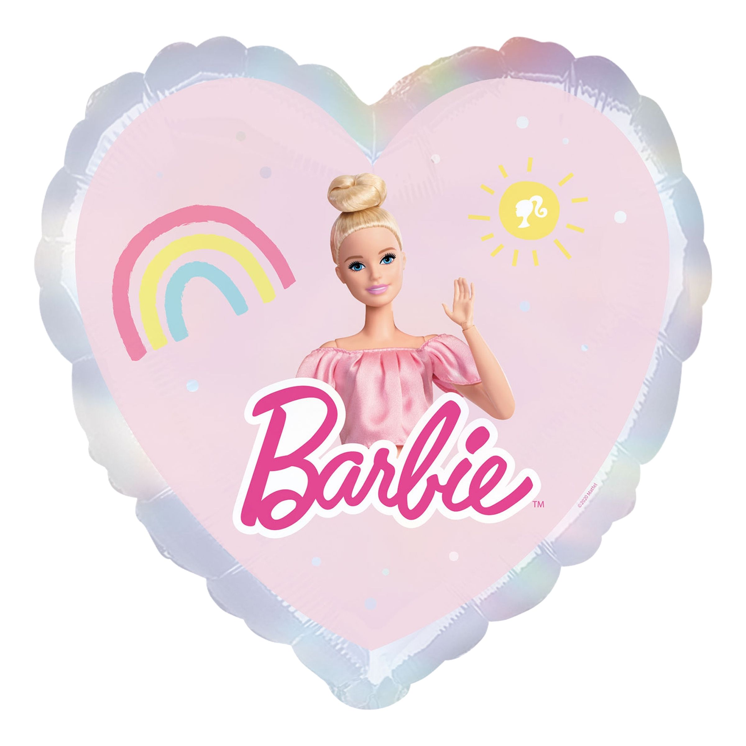 Läs mer om Folieballong Hjärta Barbie