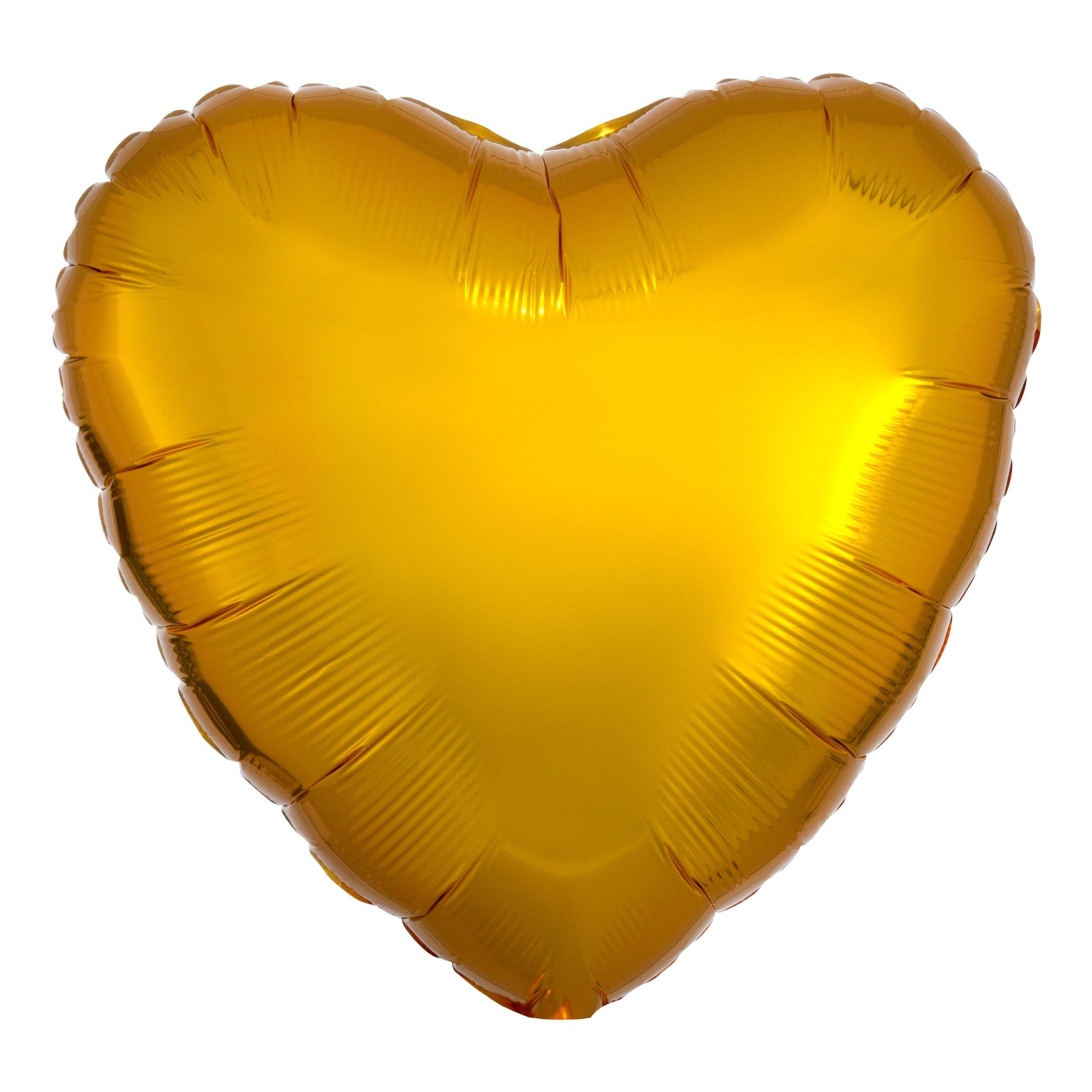 Läs mer om Folieballong Hjärta Metallic Guld