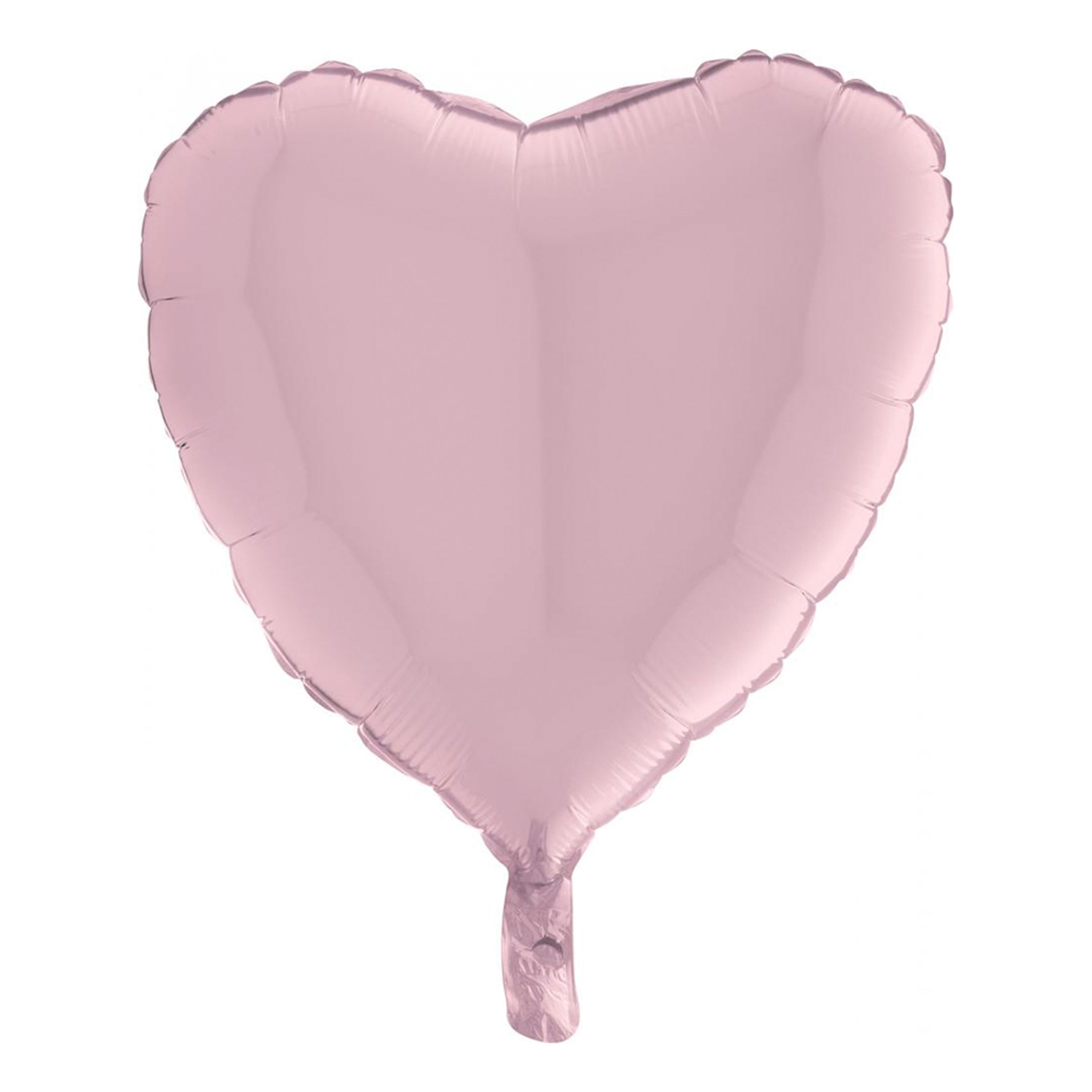 Folieballong Hjärta Pastell Ljusrosa - Ljusrosa