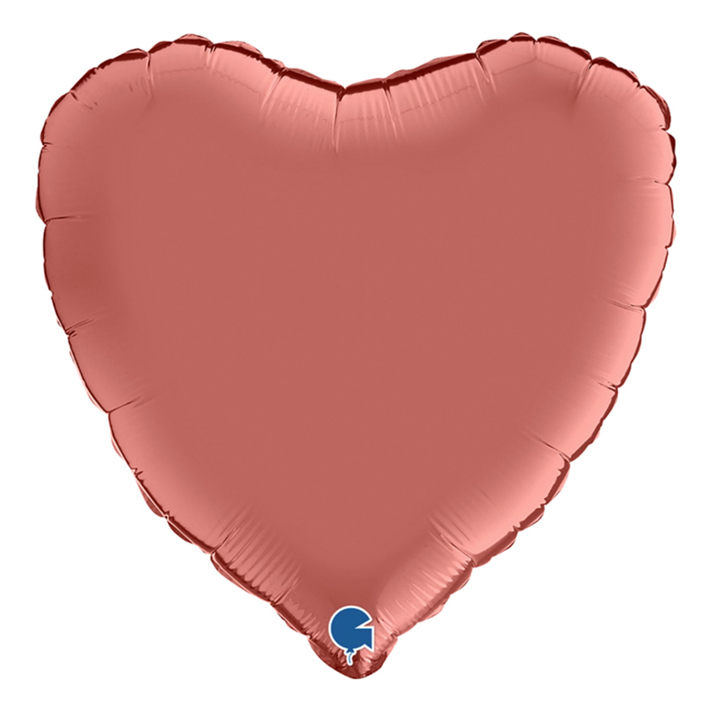 Folieballong Hjärta Roséguld