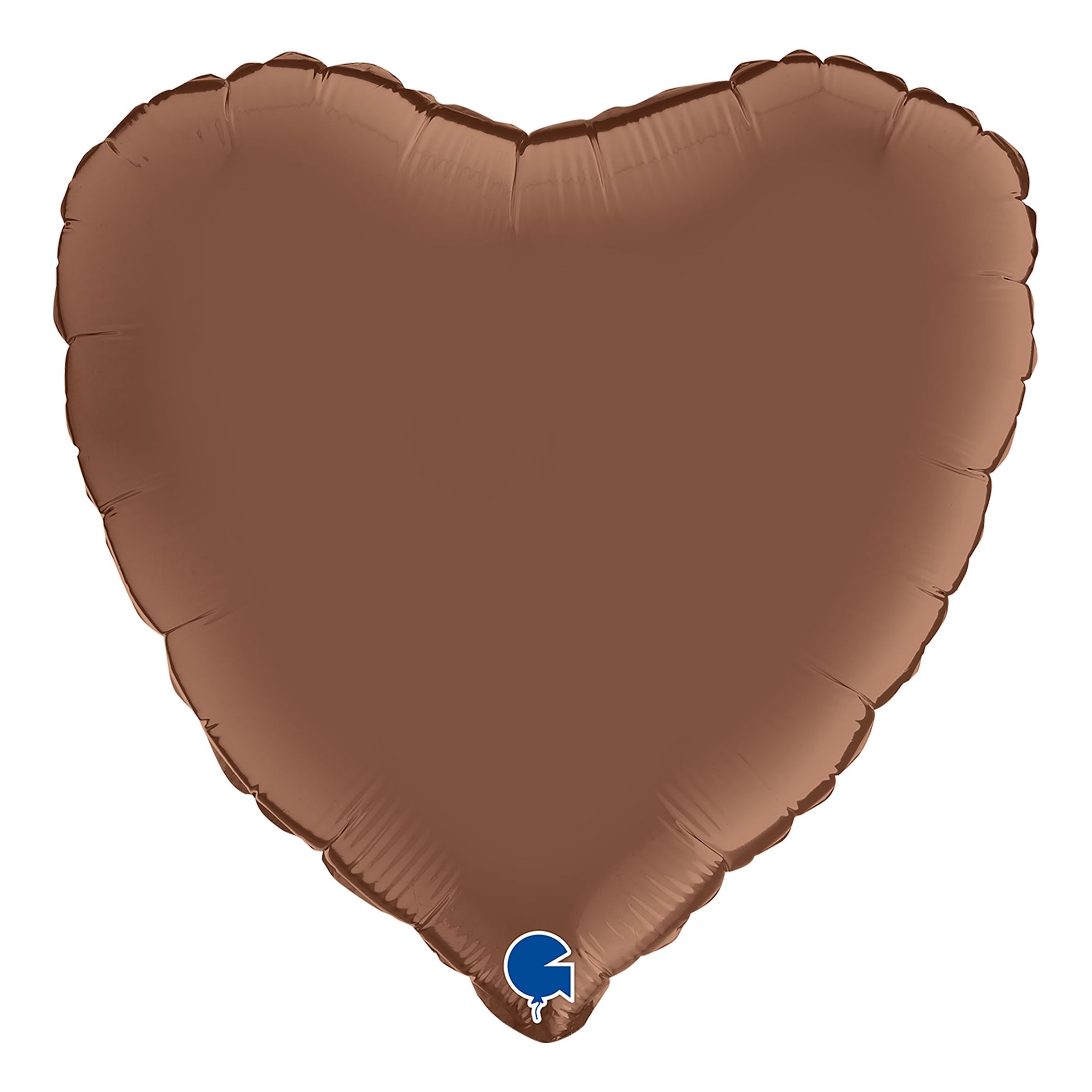 Folieballong Hjärta Satin Chocolate