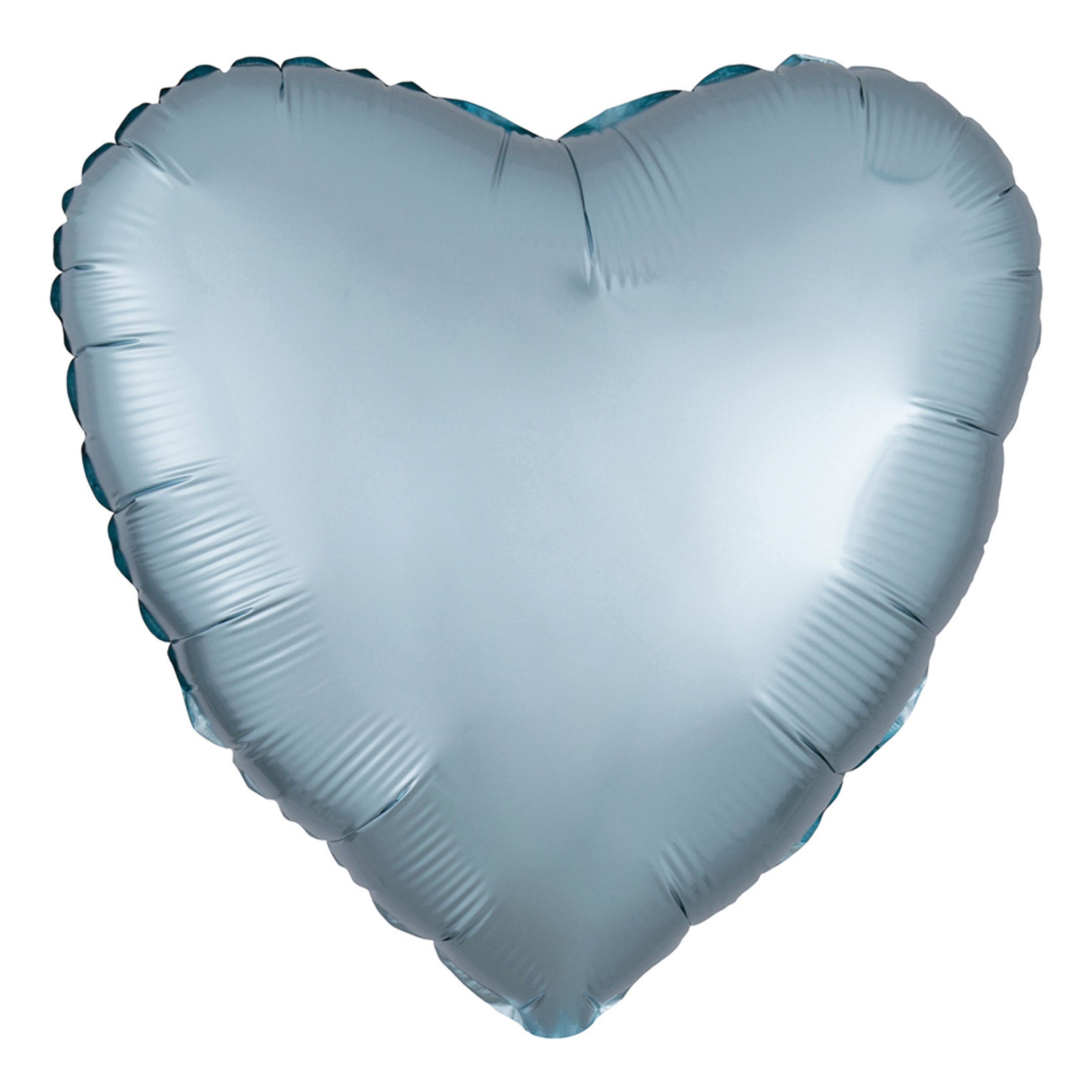Läs mer om Folieballong Hjärta Satin Pastellblå
