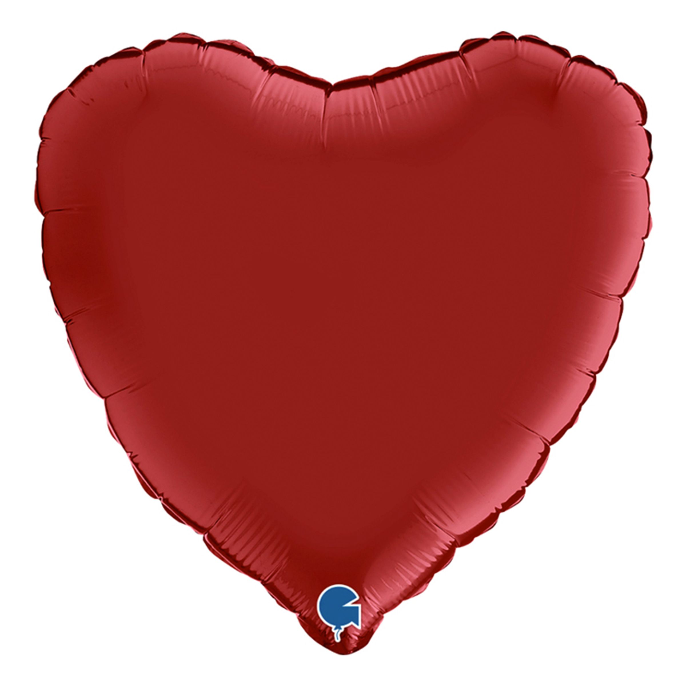 Läs mer om Folieballong Hjärta Rubinröd