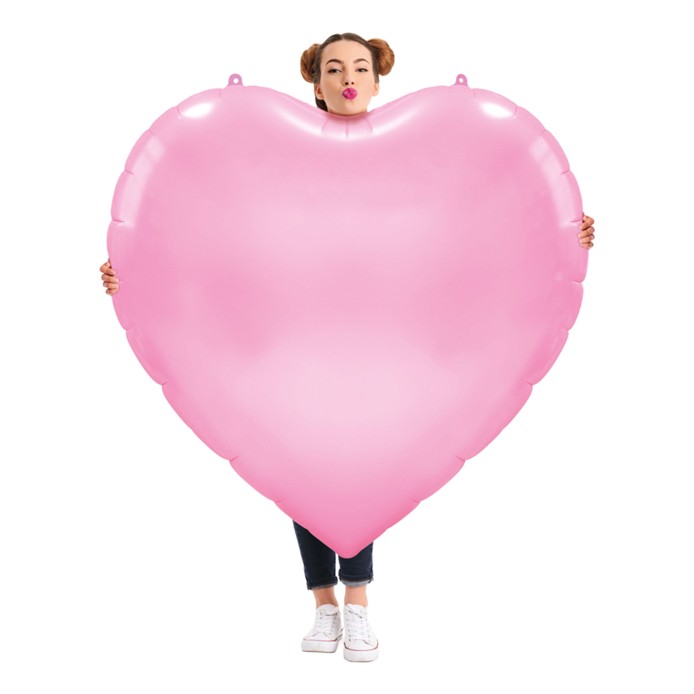 Folieballong Hjärtformad XXL Rosa | Hem - Festartiklar - Ballonger - Folieballonger | Party Outlet