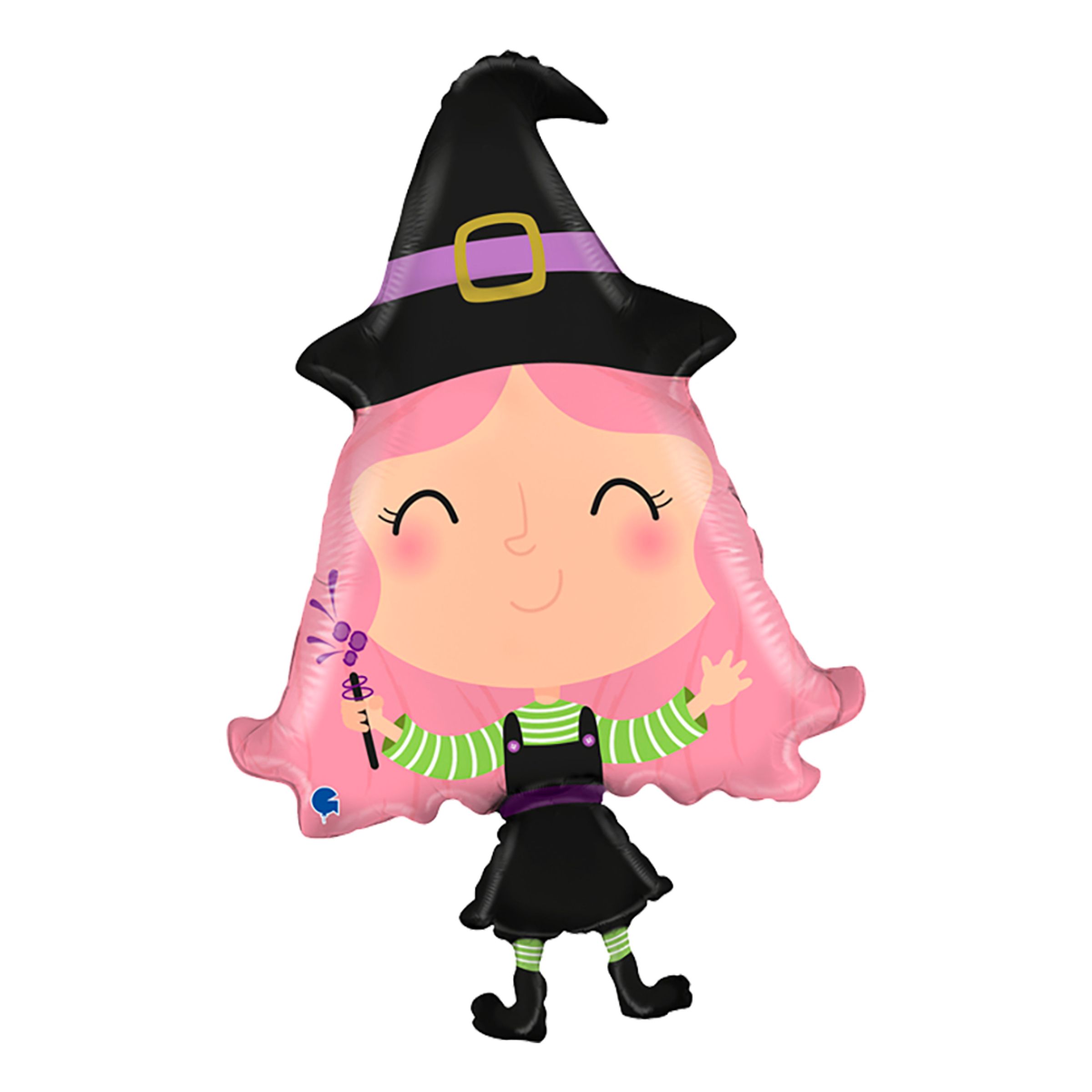 Folieballong Kärleksfull Häxa Halloween - 84 cm