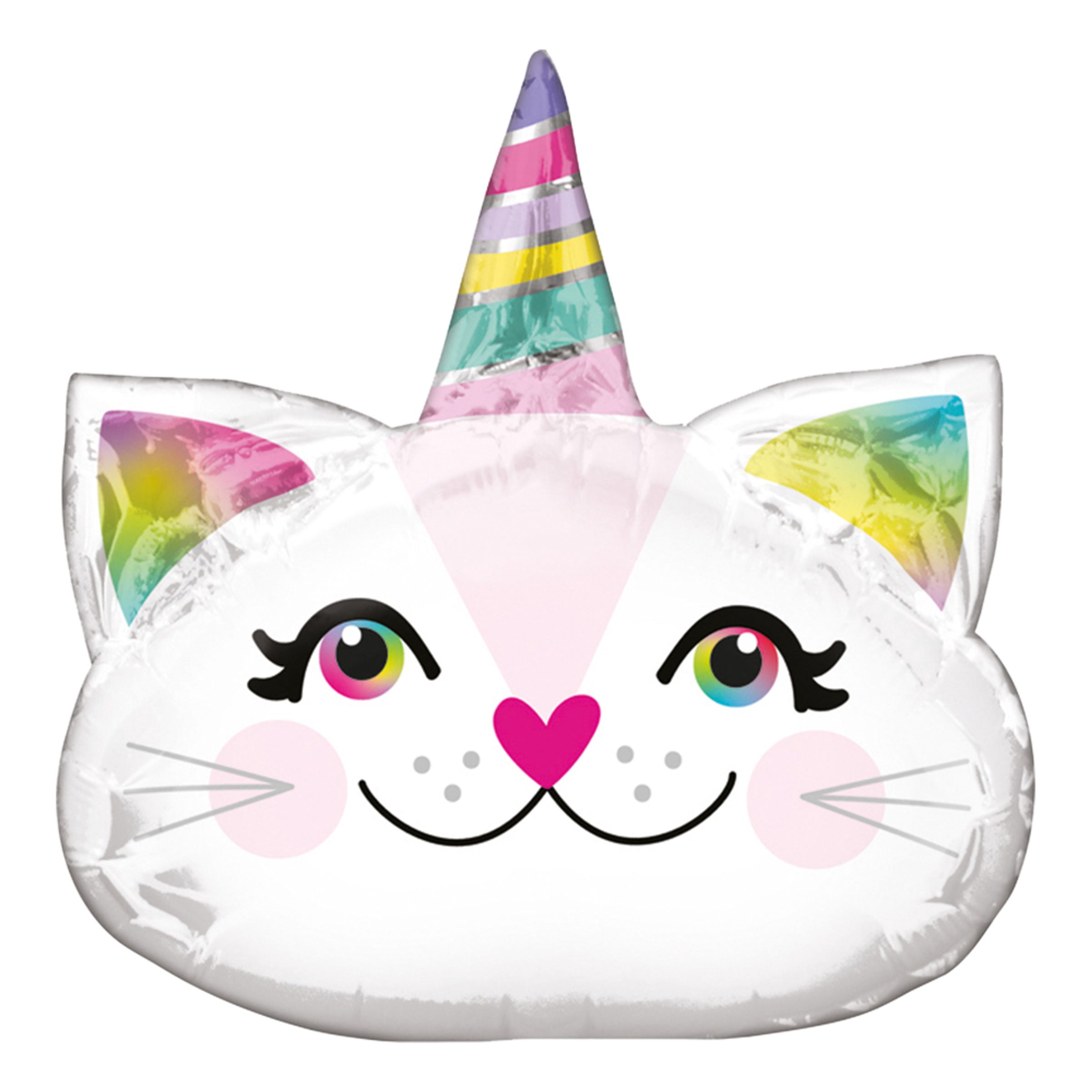 Folieballong Mini Katt Unicorn