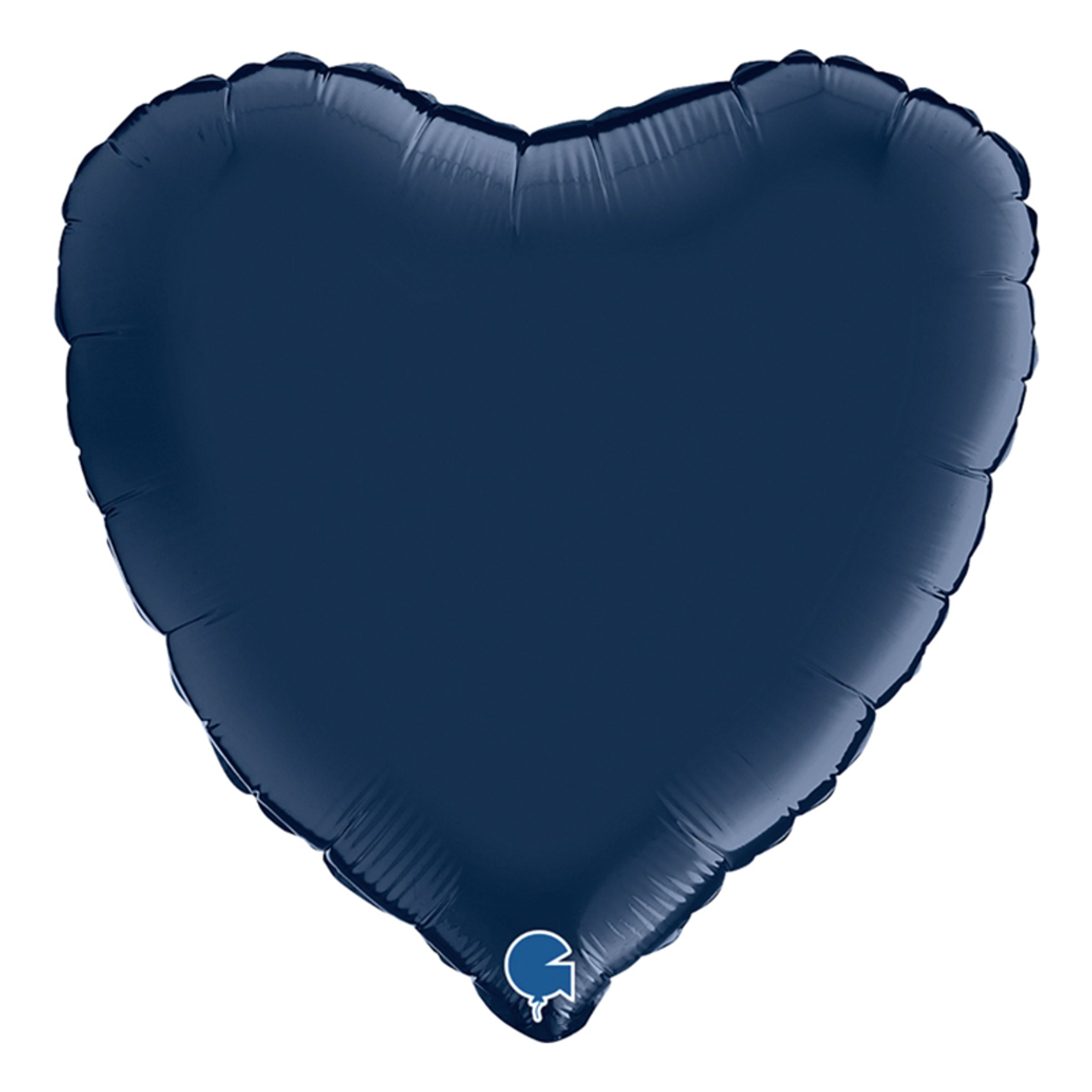Folieballong Mörkblå Hjärta