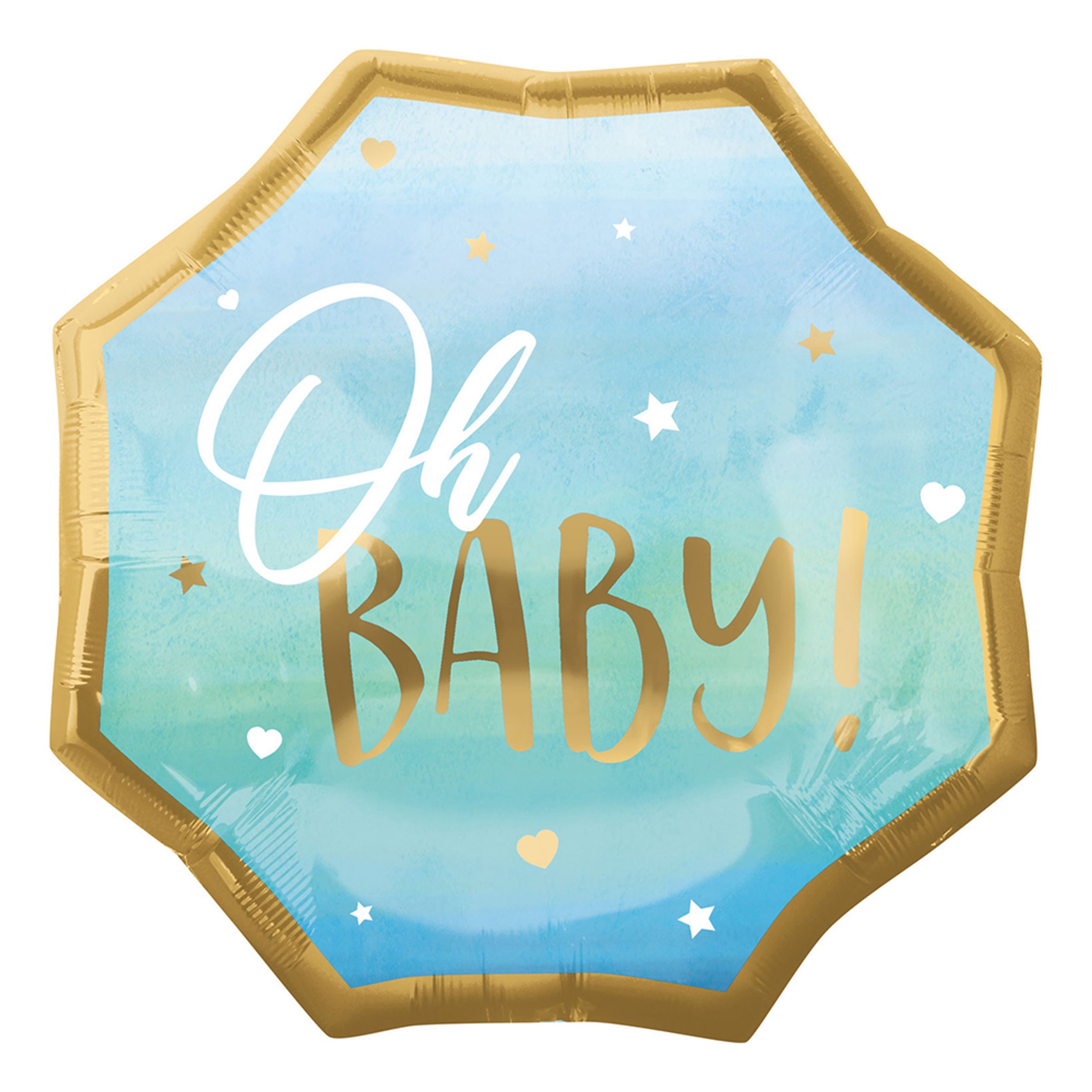 Folieballong Oh Baby Blå | Hem//Festartiklar//Ballonger//Folieballonger | PartyOutlet