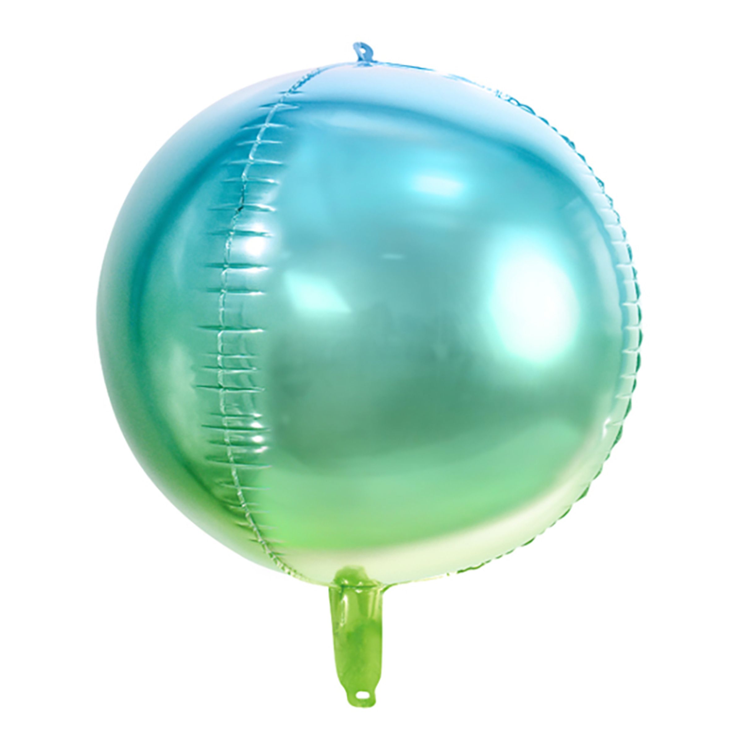 Läs mer om Folieballong Ombre Blå/Grön