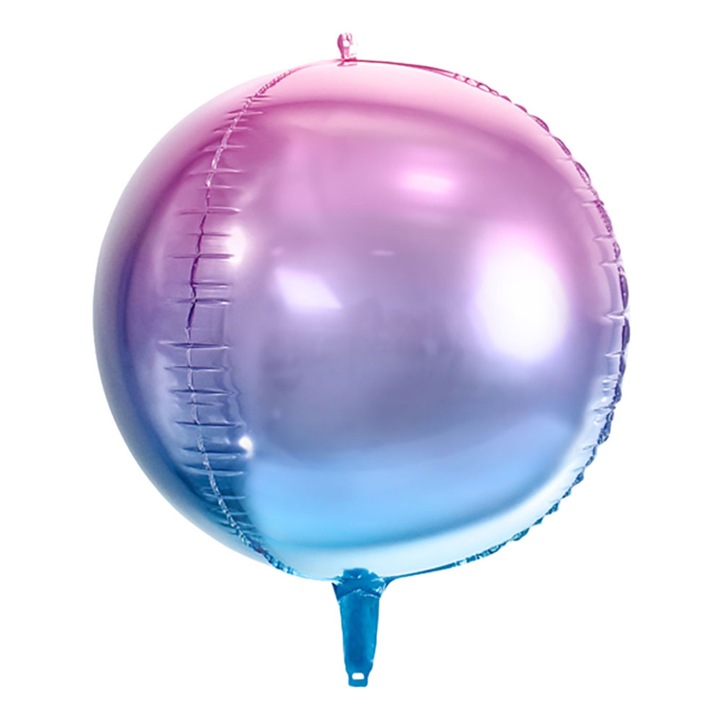 Läs mer om Folieballong Boll Ombre Lila/Blå