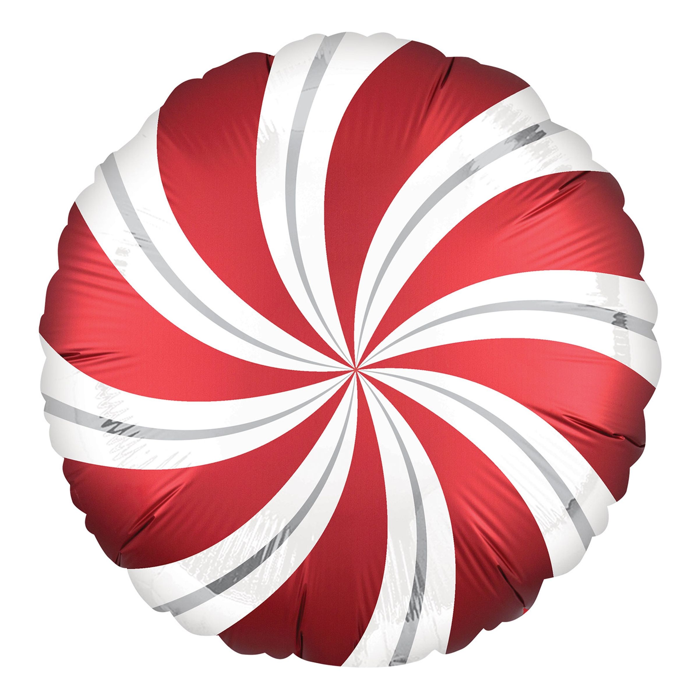 Läs mer om Folieballong Polkagris Röd/Vit