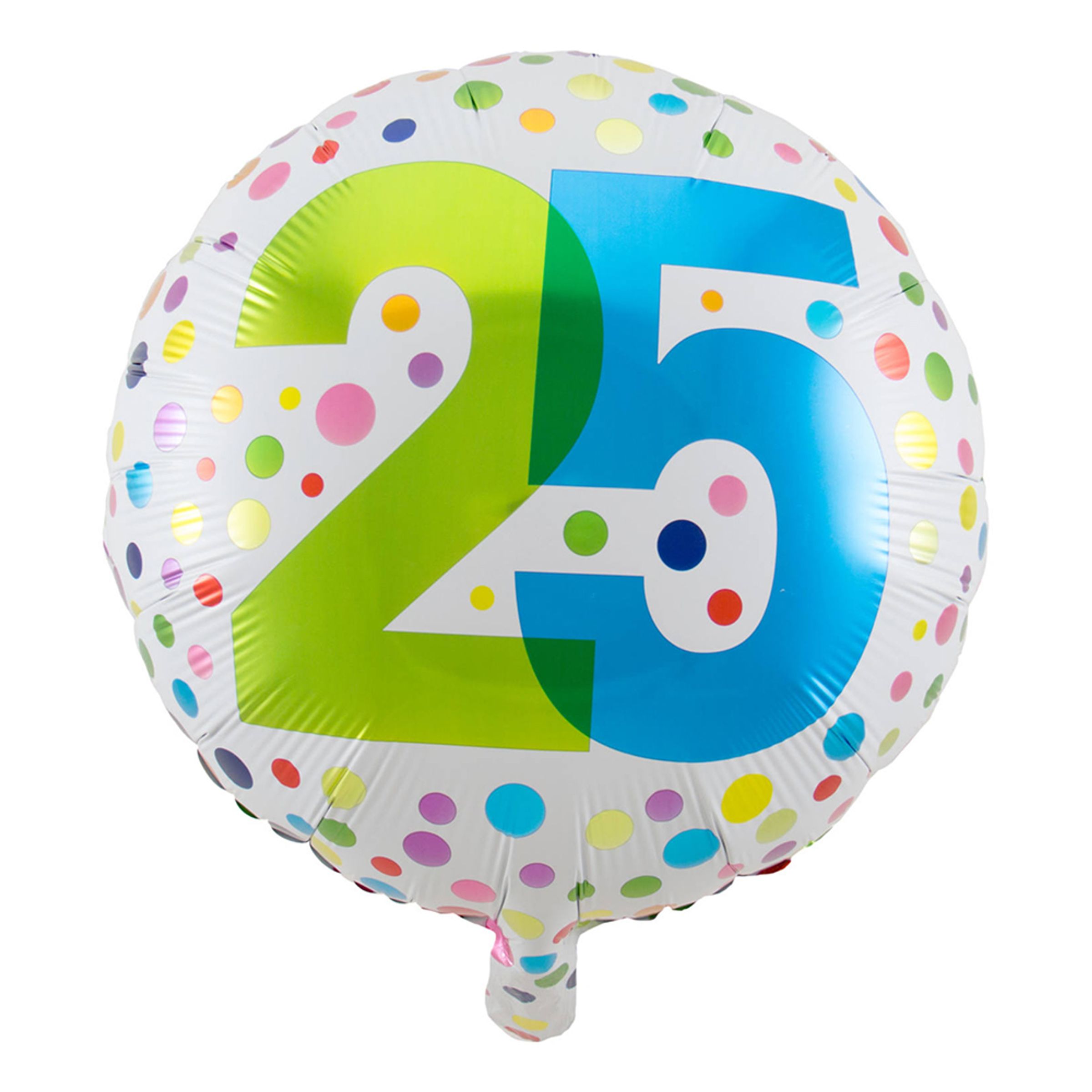 Folieballong Prickig 25 År